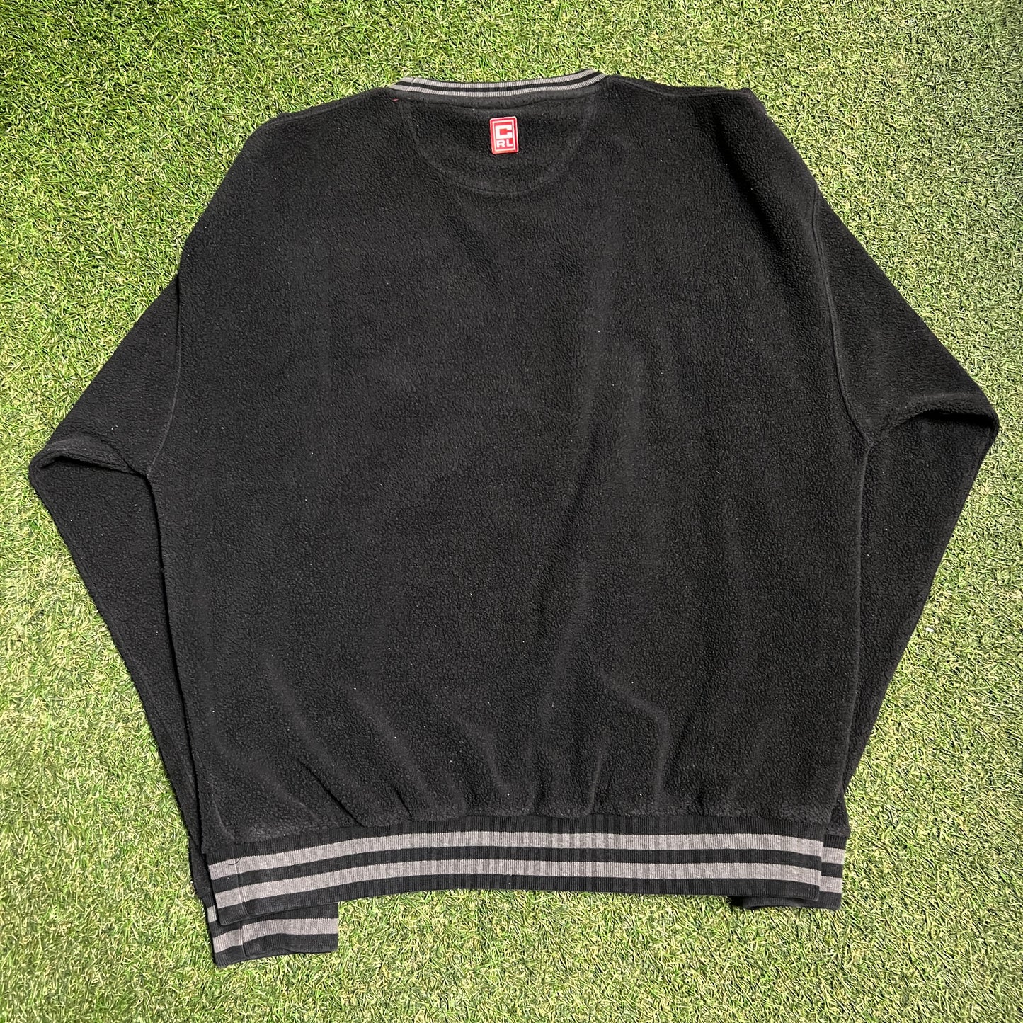 Y2K Chaps Ralph Lauren Black Fleece Crewneck Size Large USED v15024