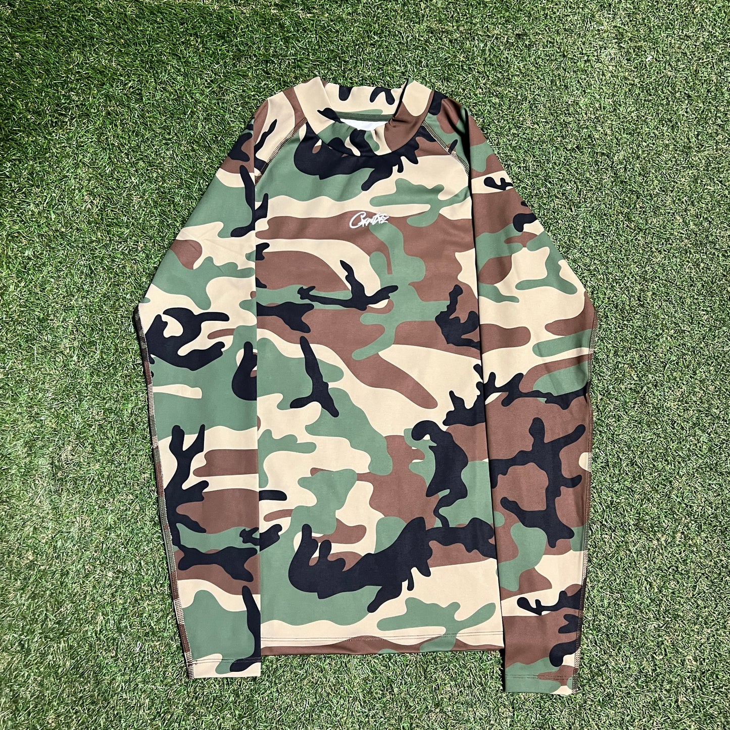 Corteiz Camo Longsleeve Shirt Size Medium USED x13400