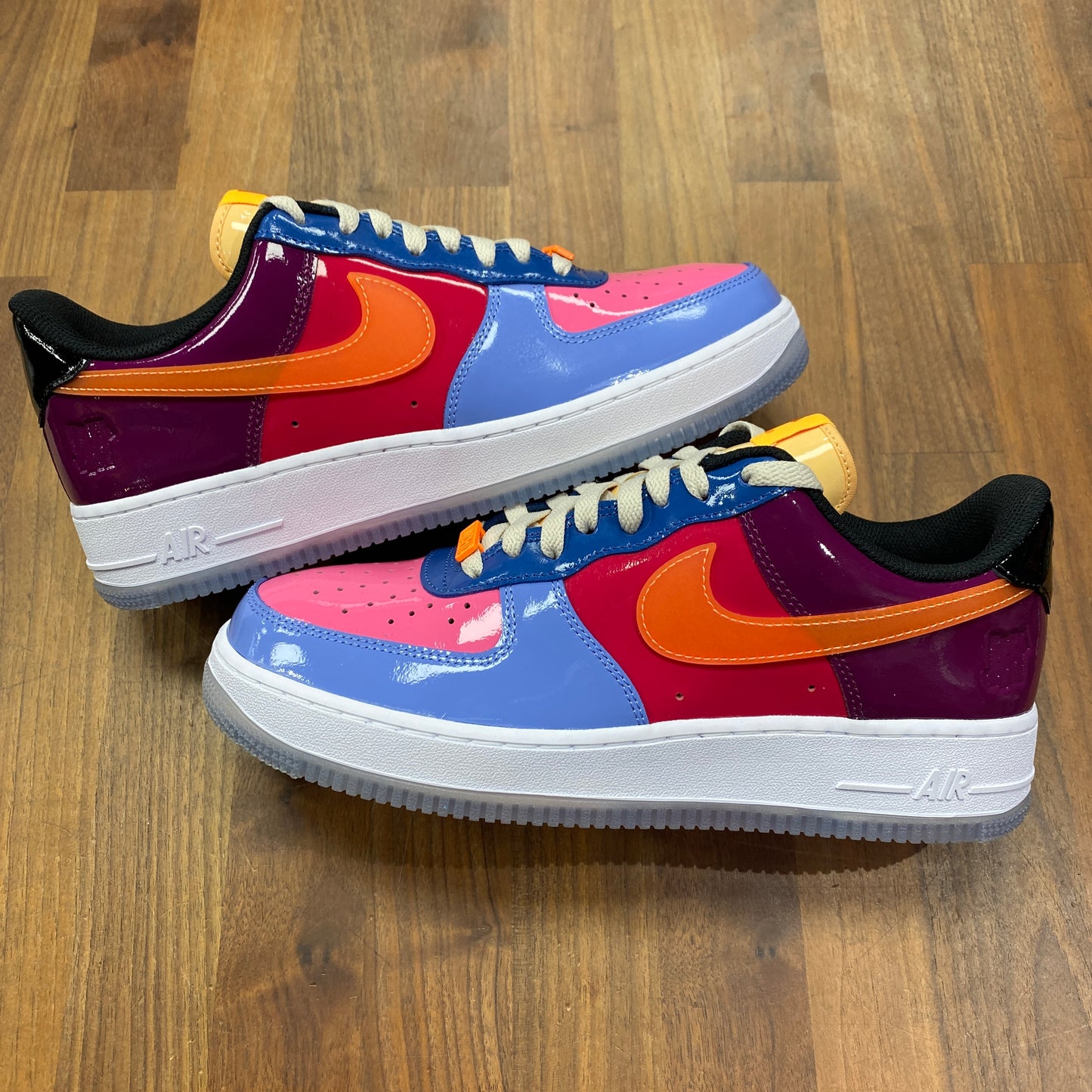 Nike air force one Undefeated Multi-Patent Total Orange Size 9.5 NEW s14012