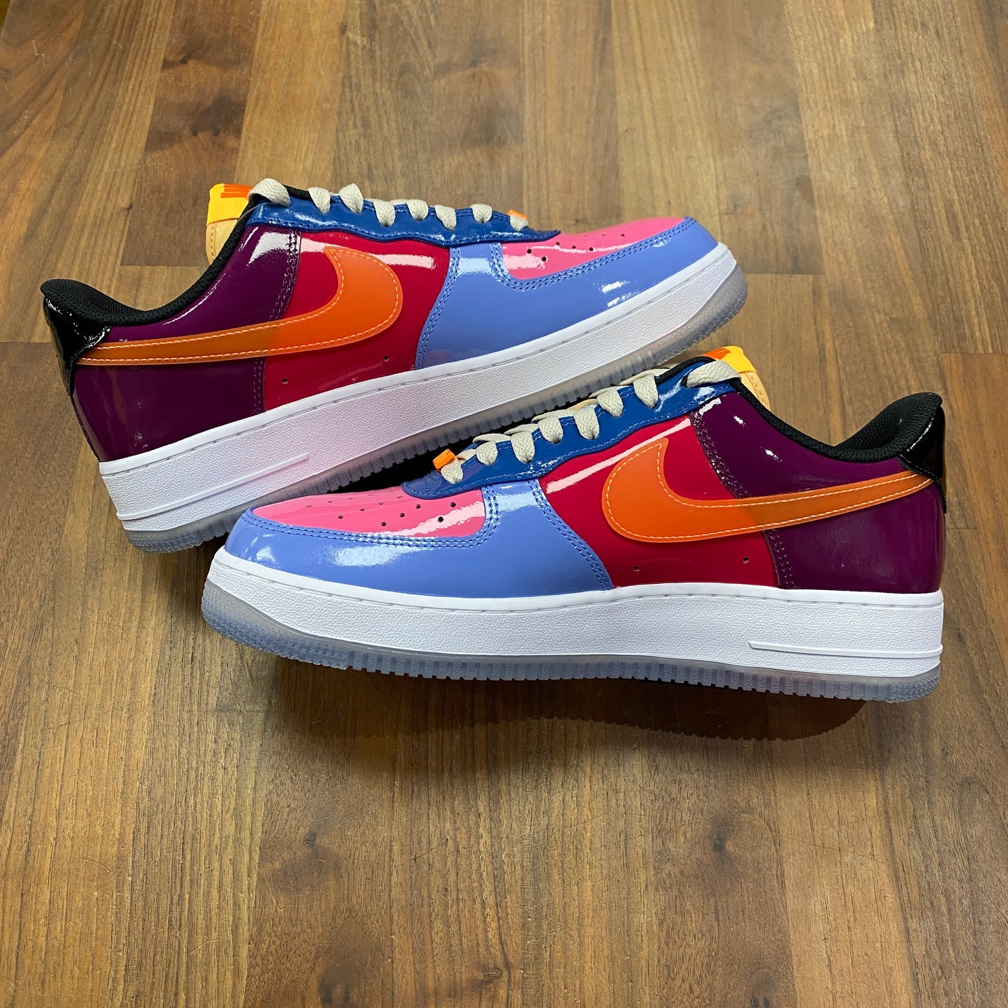 Nike air force one Undefeated Multi-Patent Total Orange Size 9.5 NEW s14012