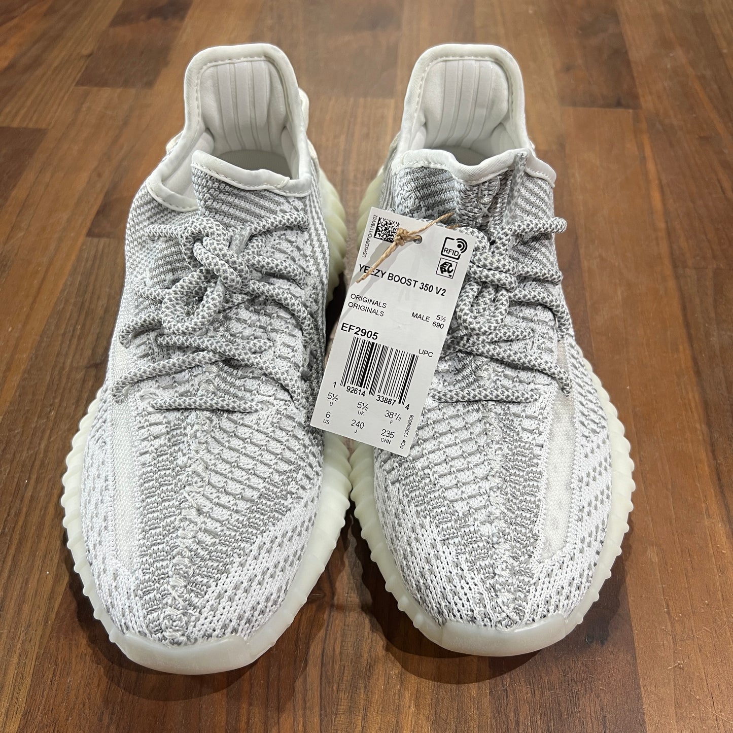 Yeezy 350 Static (Non-Reflective) Size 6 NEW s14127