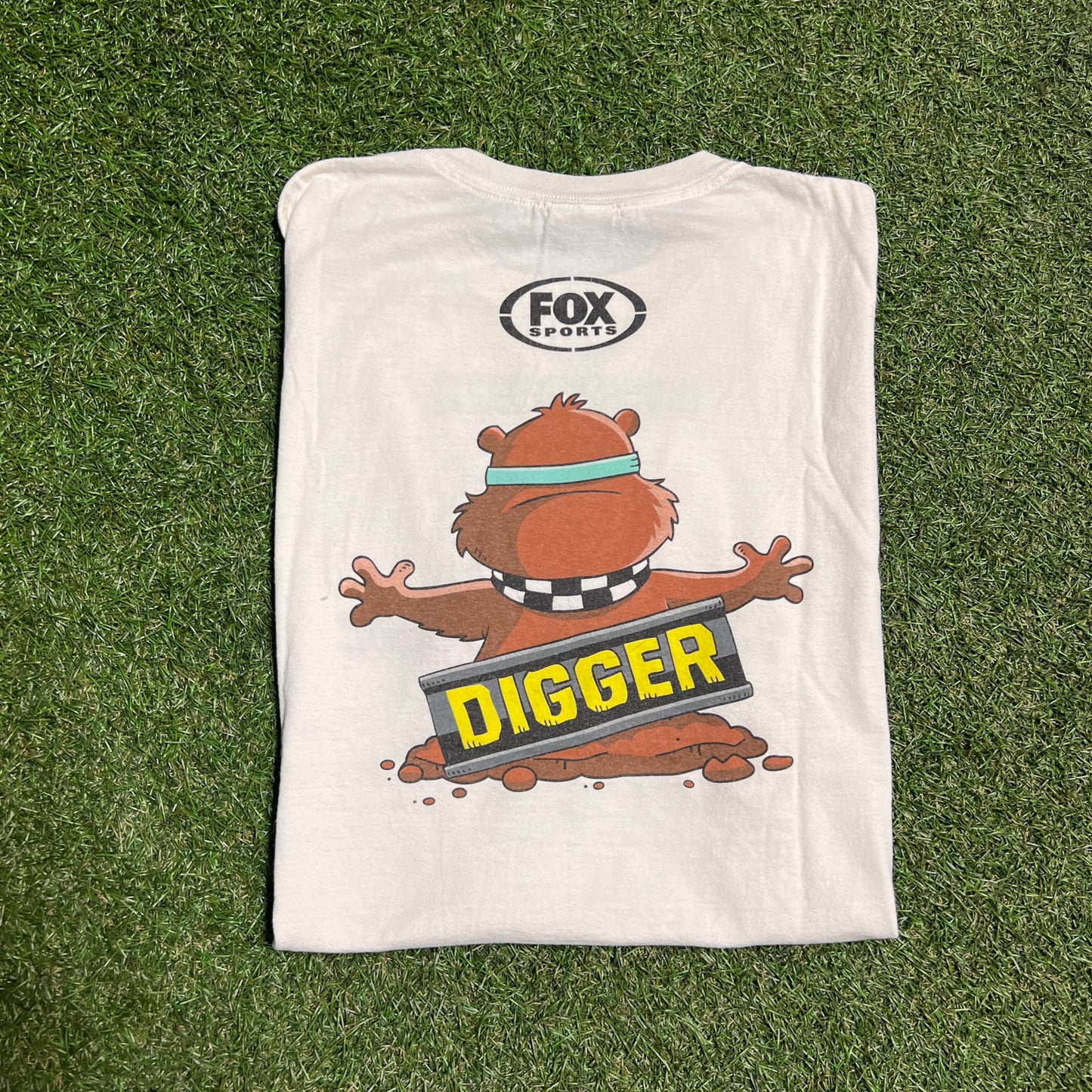 Fox Gopher Cam Digger White Tee Size XL USED v14116