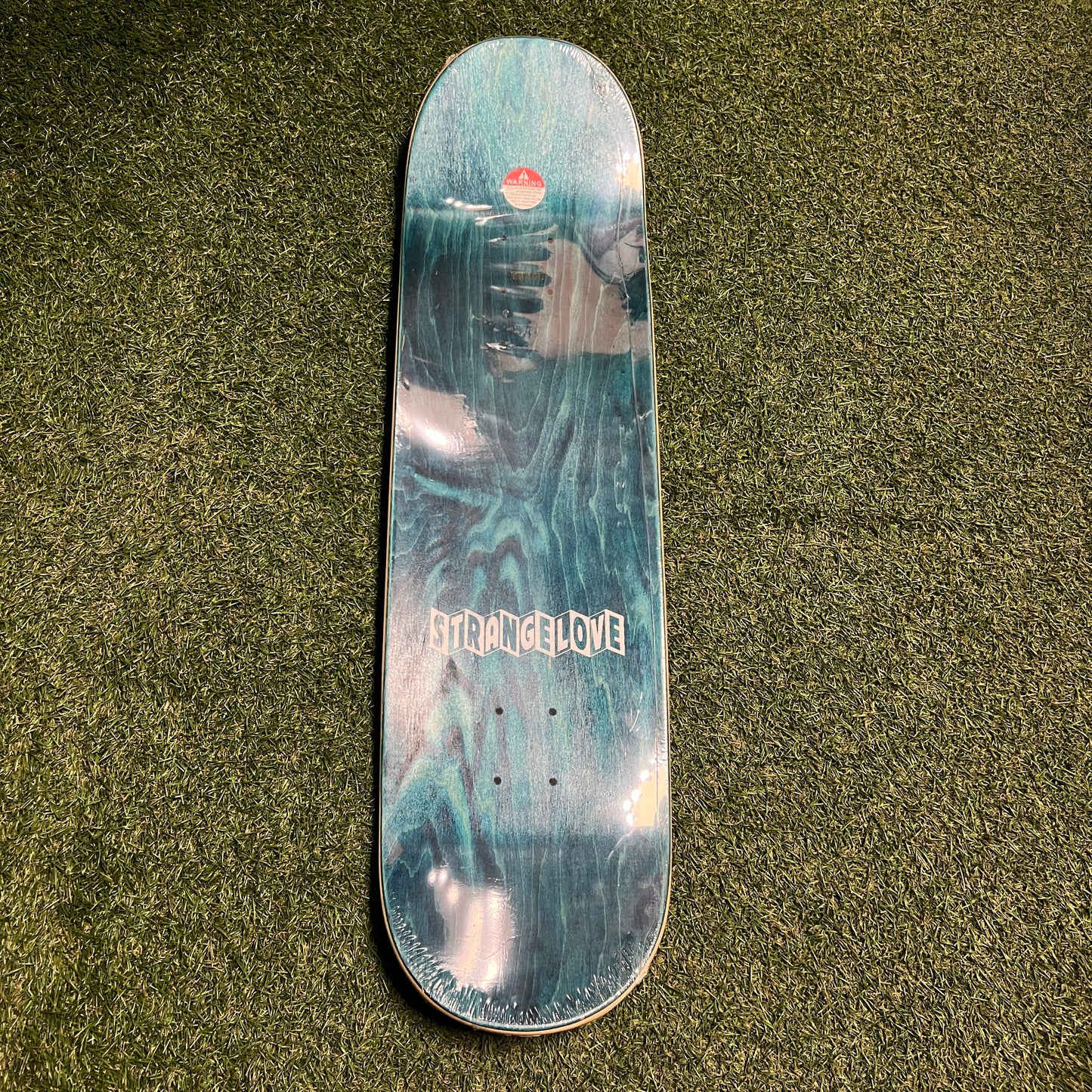 StrangeLove Heart Skull Blue Skateboard NEW x12486