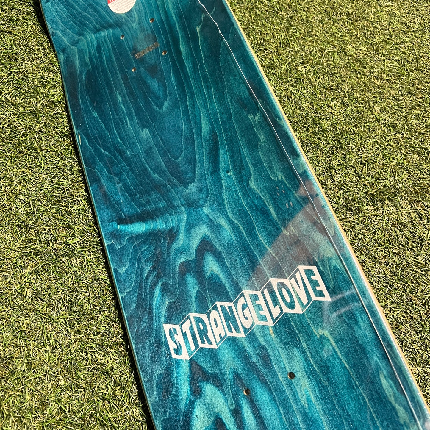 StrangeLove Heart Skull Blue Skateboard NEW x12486