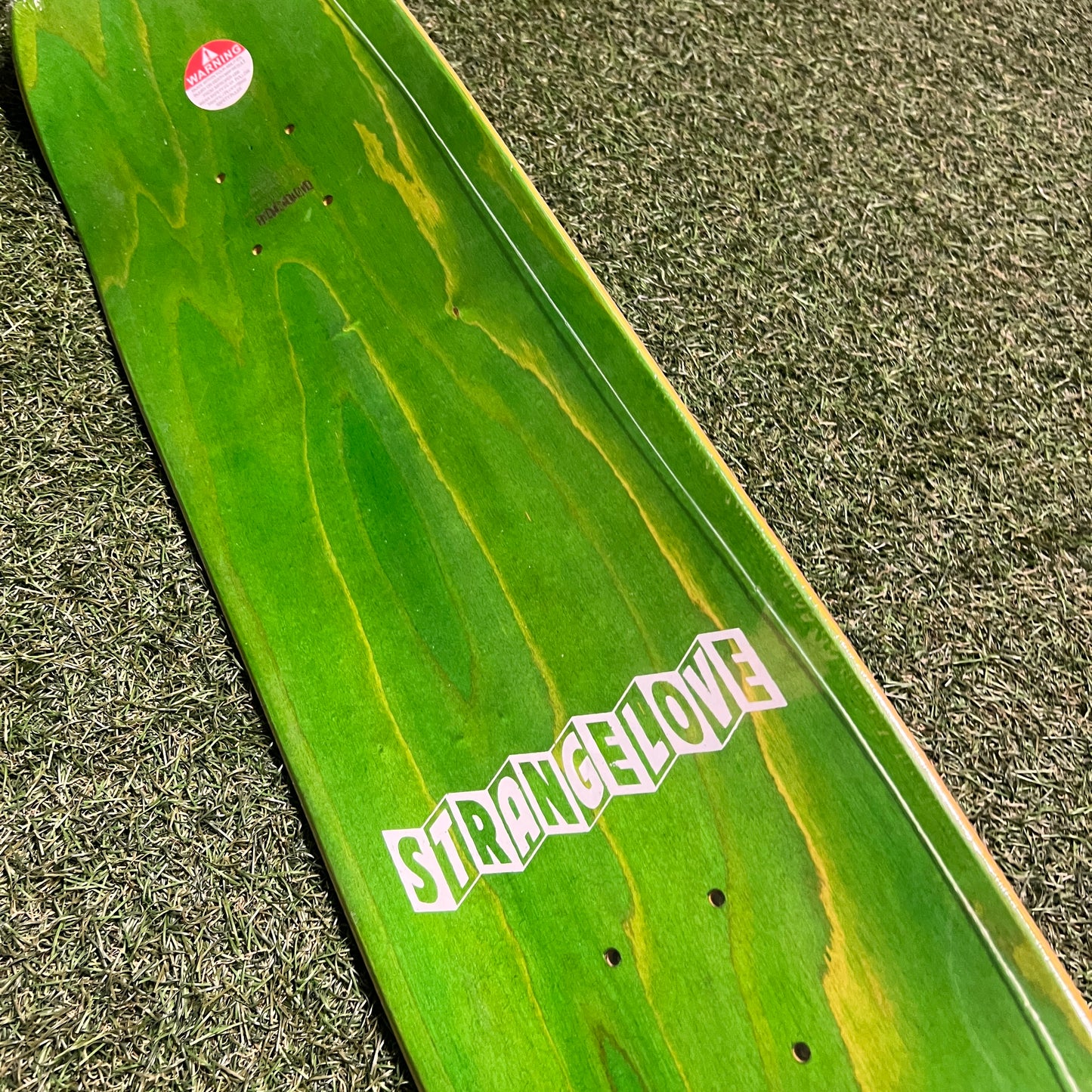StrangeLove Heart Skull Green Skateboard NEW x12483