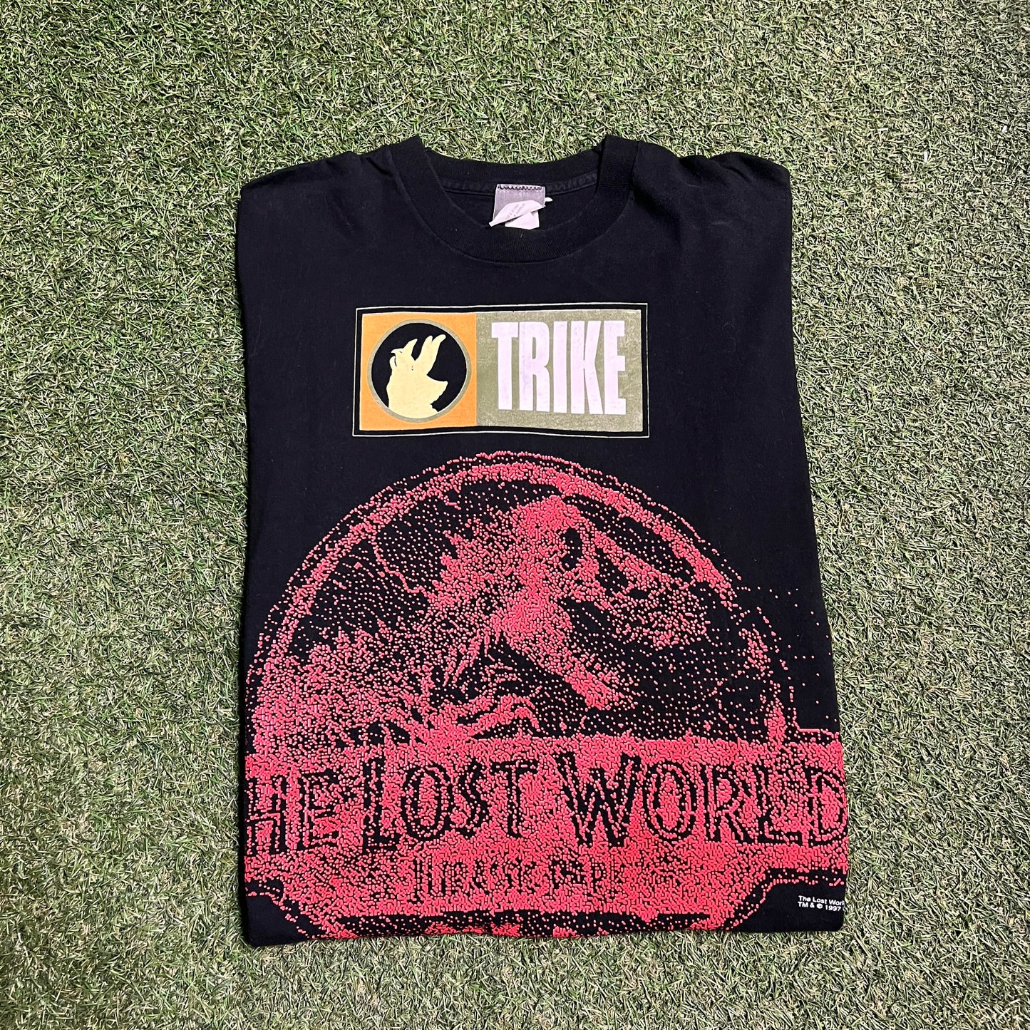 1997 Jurassic Park Trike Lost World Black Tee Size XL USED v15049