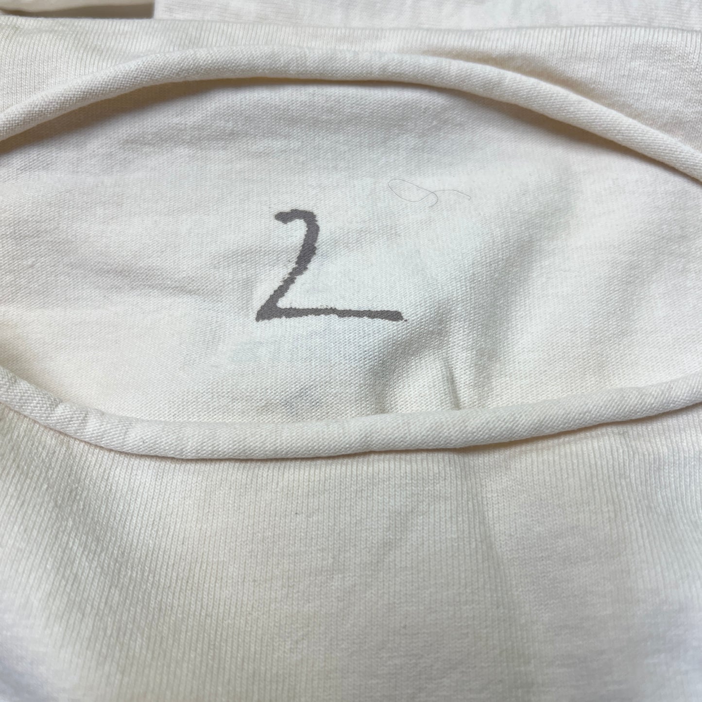 Yeezy Vultures Track List Cream Longsleeve Size 2 New x10215