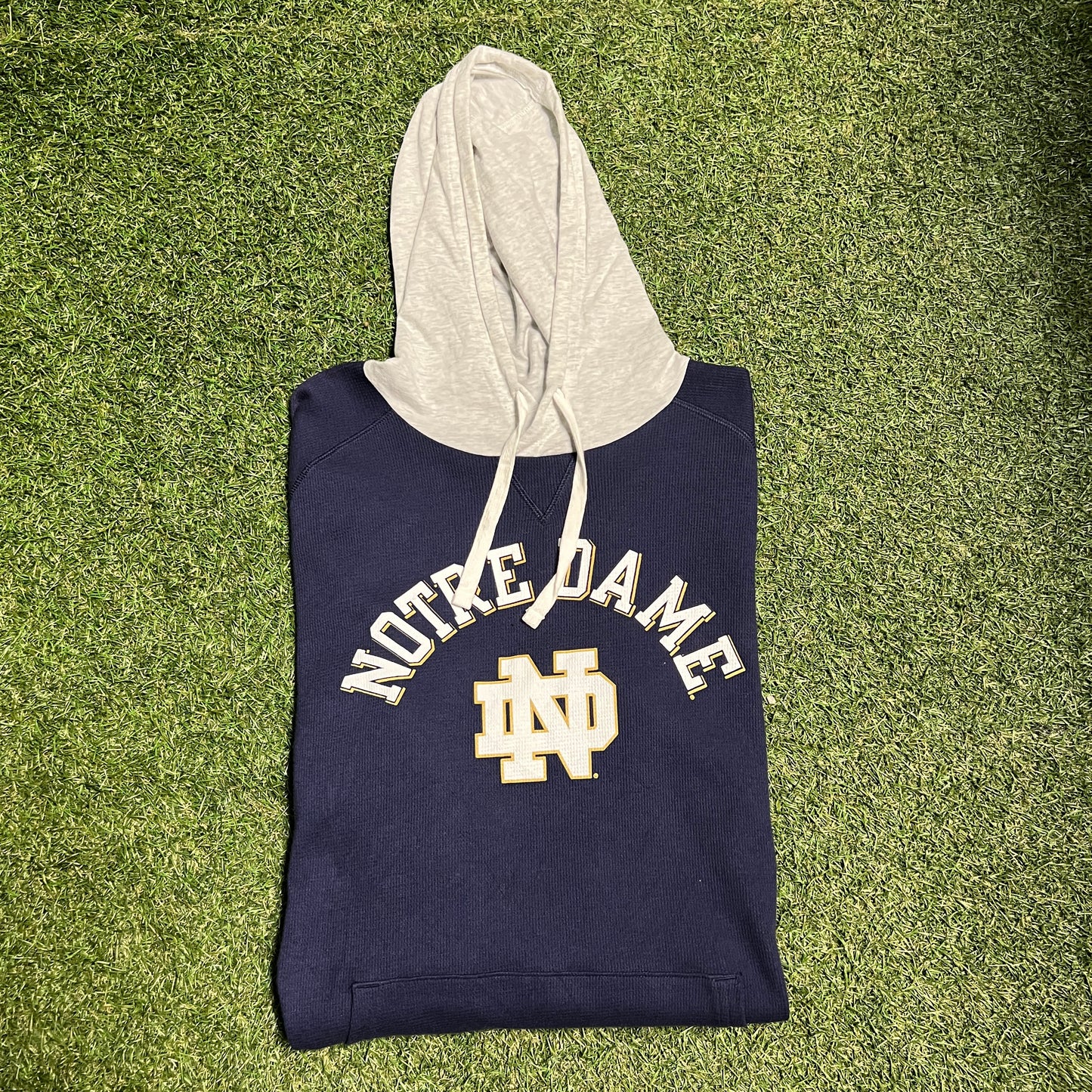 Notre dame under armour hoodie navy Size Large USED v12635