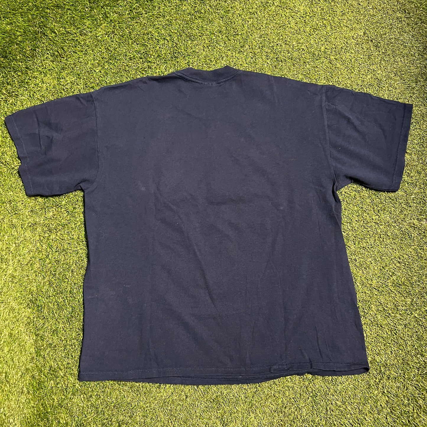 1999 David Cone 27 Up 27 Down Navy Tee Size XL USED v14154