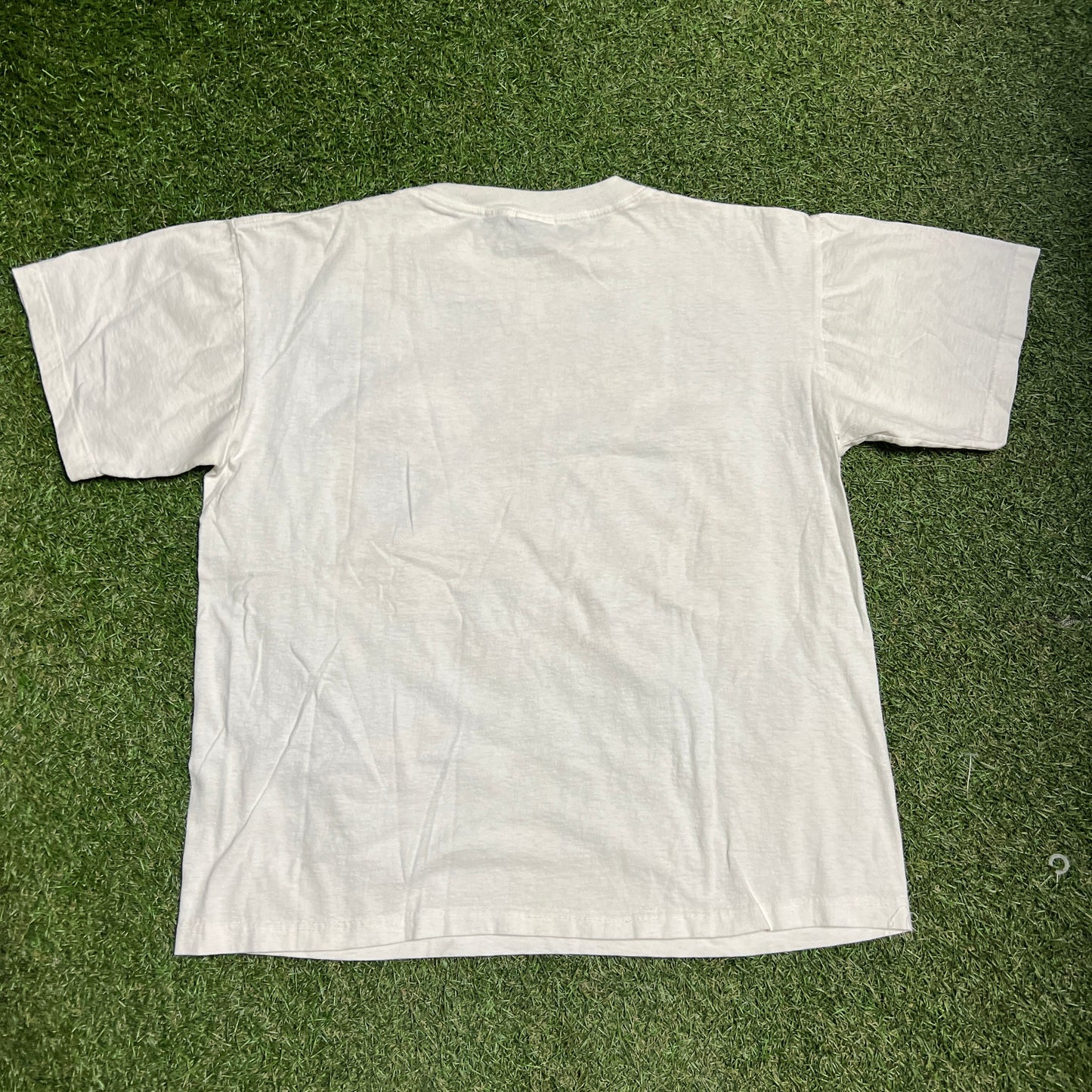 Evans Tag 1996 World Series Champions Gold Logo 3 Players White Tee Size Large USED v14141
