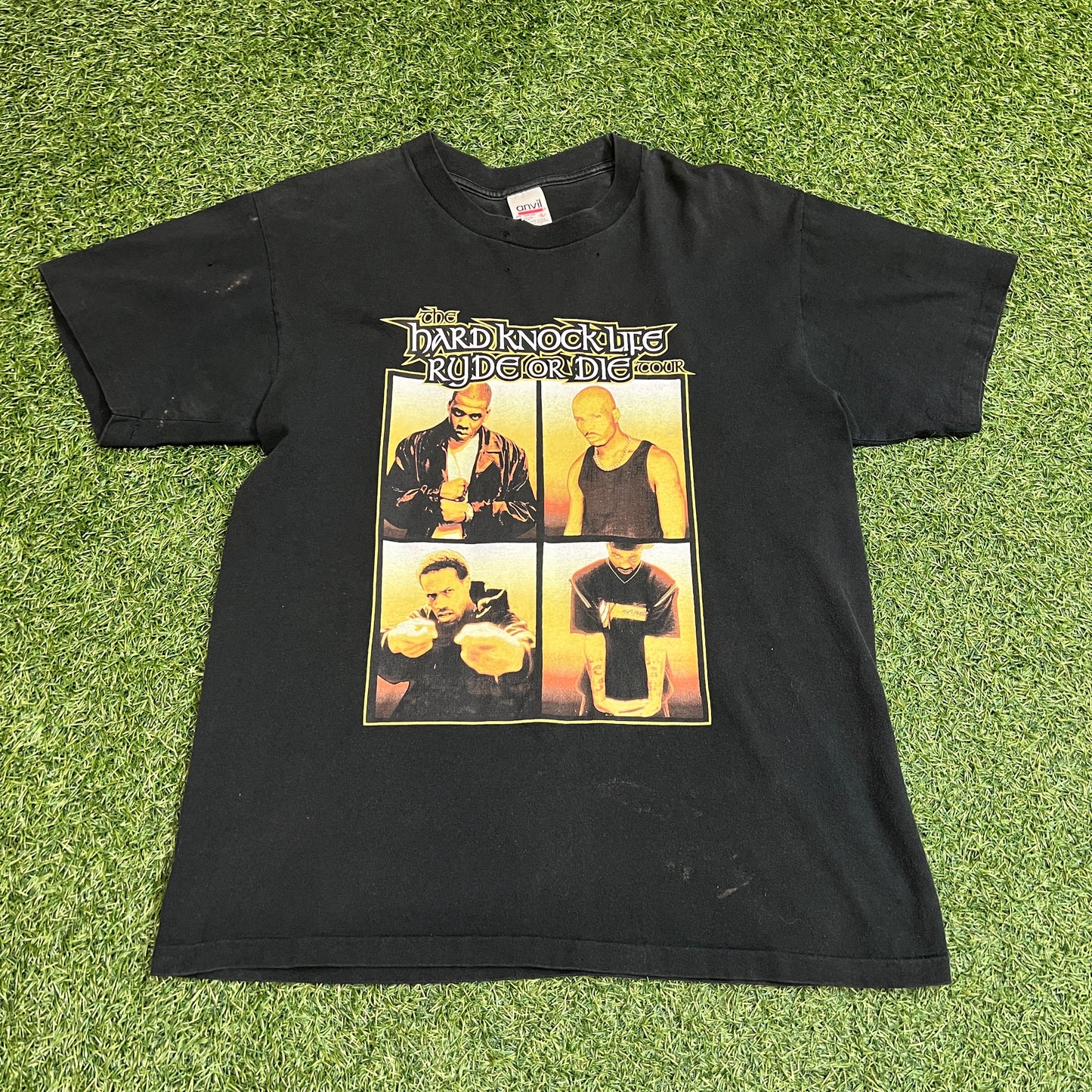 Hard Knock Life ryde or die tour 1999 Tee DMX JAY Z Size Large USED v5372