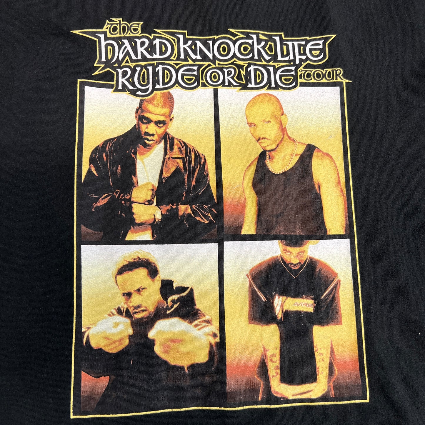 Hard Knock Life ryde or die tour 1999 Tee DMX JAY Z Size Large USED v5372