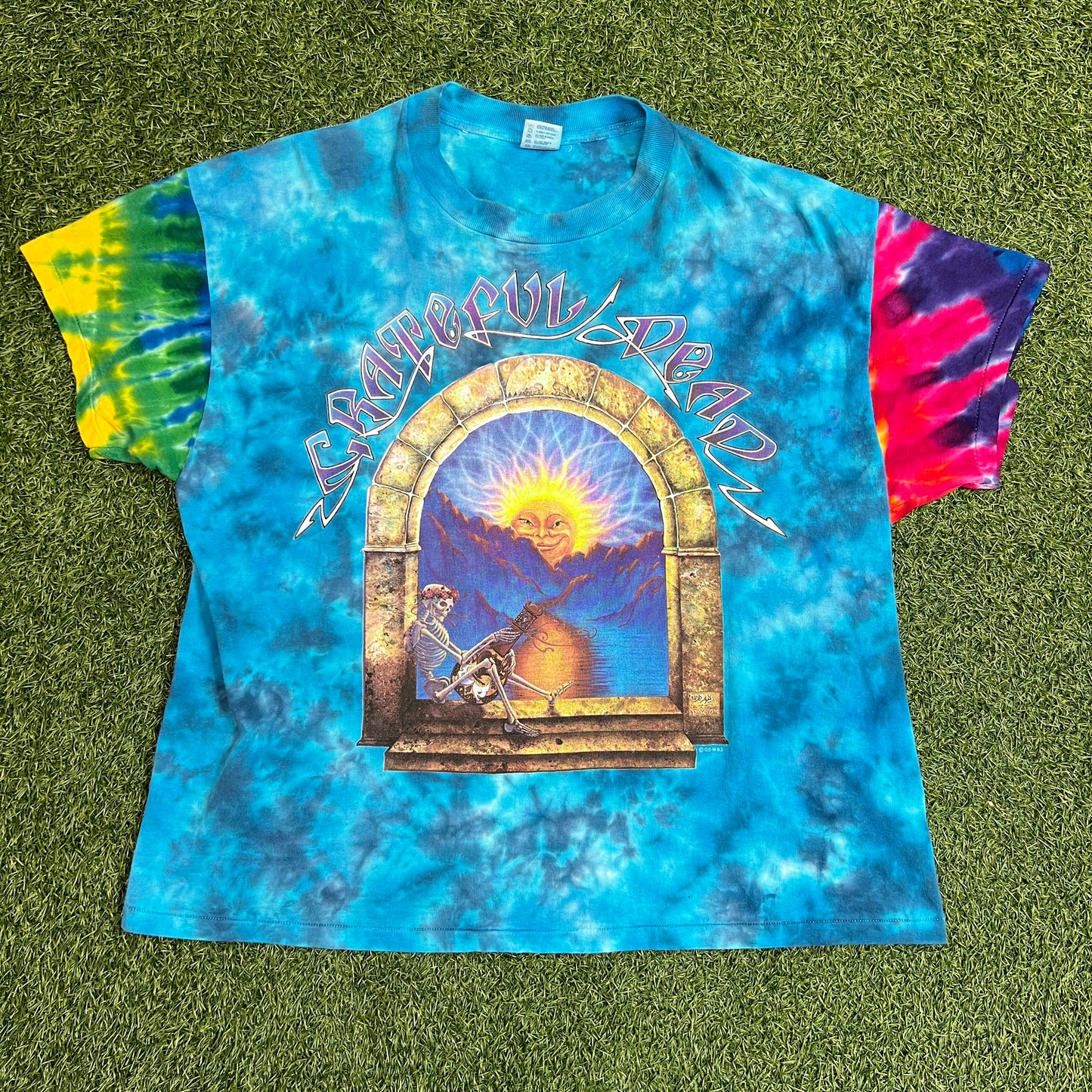 Grateful Dead 1993 Skeleton By Window & Sun Tee Size XXL USED v8253