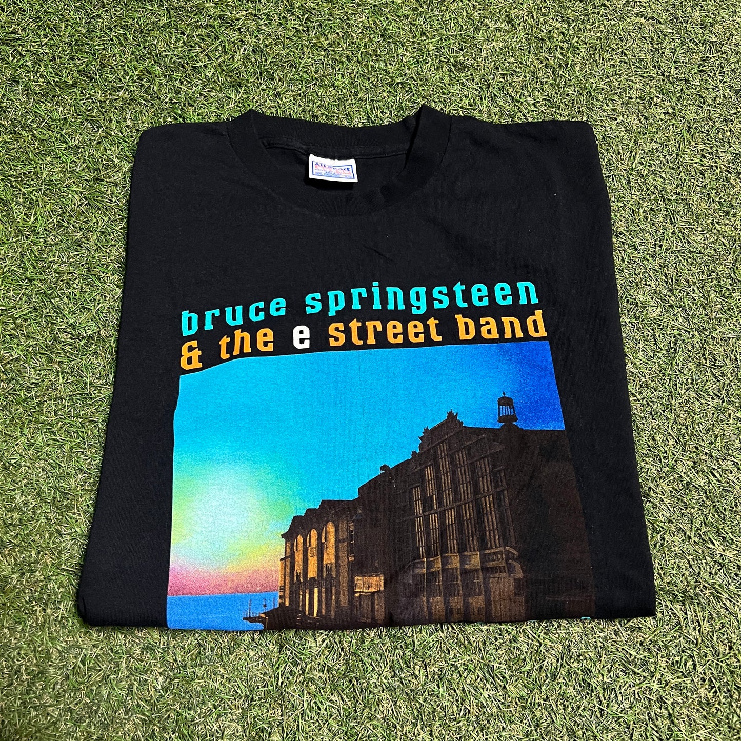 Bruce Springsteen and the E Street Band Black Tee Size XL USED v15128