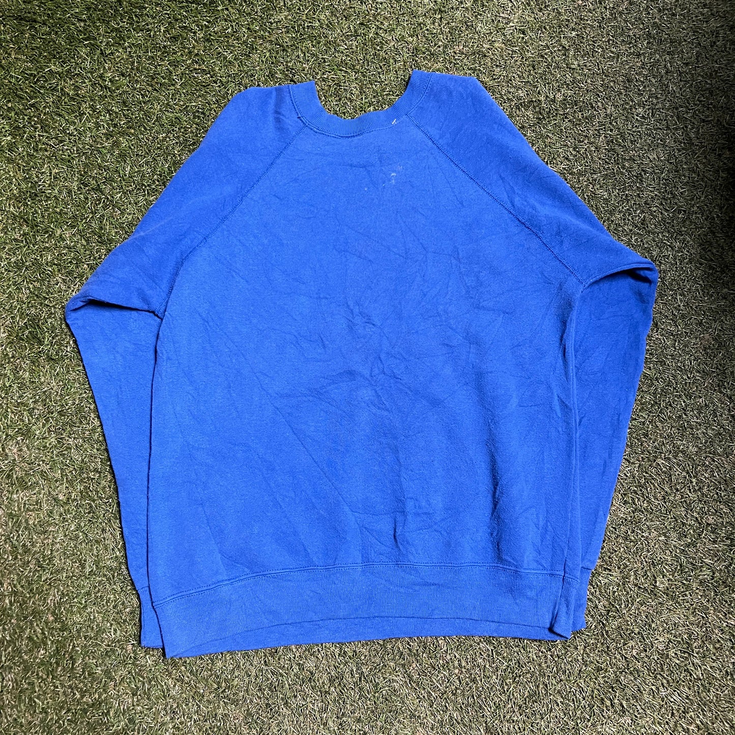 Harley Davidson Crewneck Blue No Size Tag Size Large USED V10848