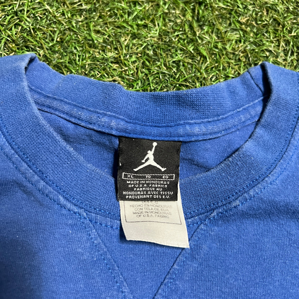 Y2K Jordan "Fly Since 85" Blue Tee Size XL USED v15134