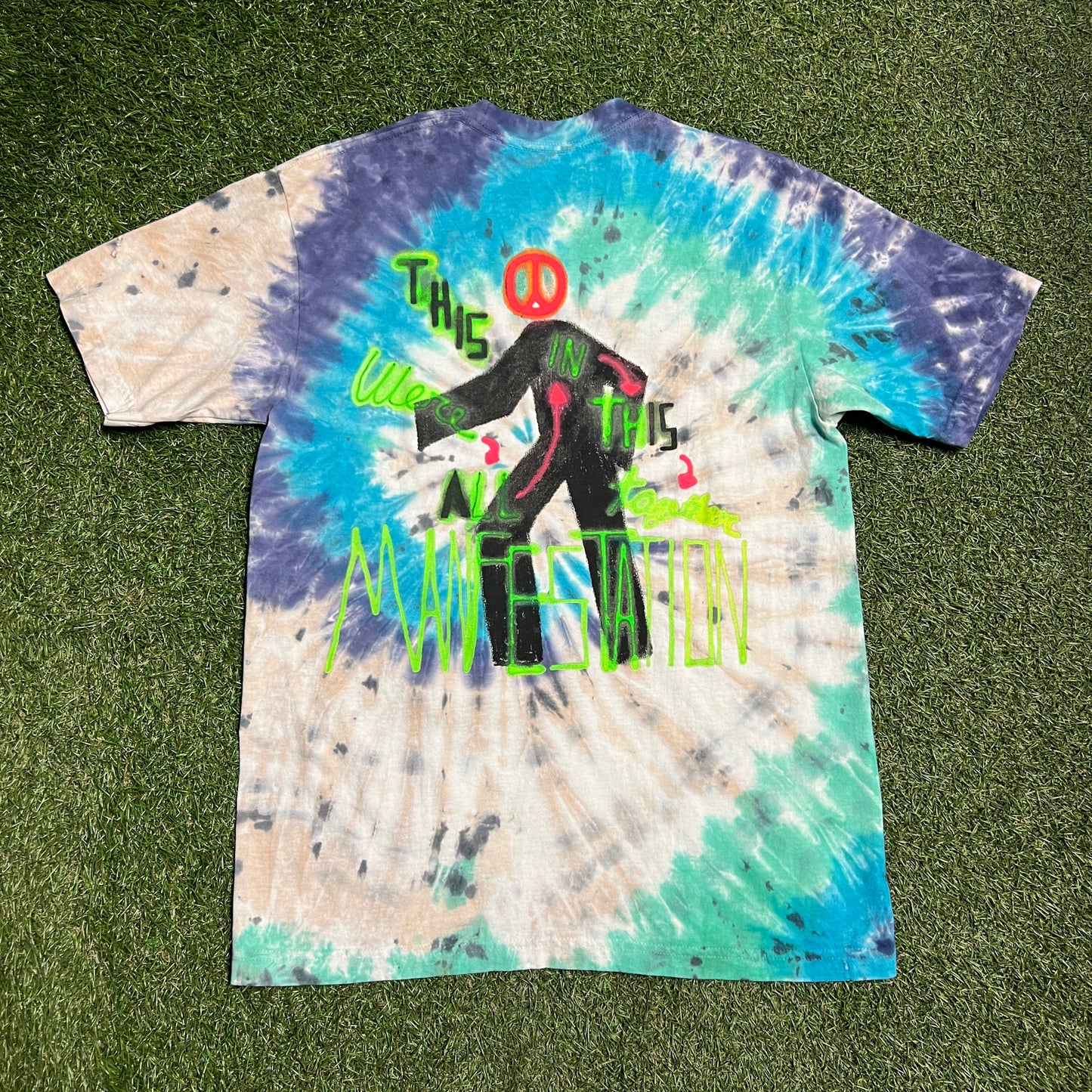Travis Scott Astro Wolrd Manifestation Ball Tee Size Medium USED