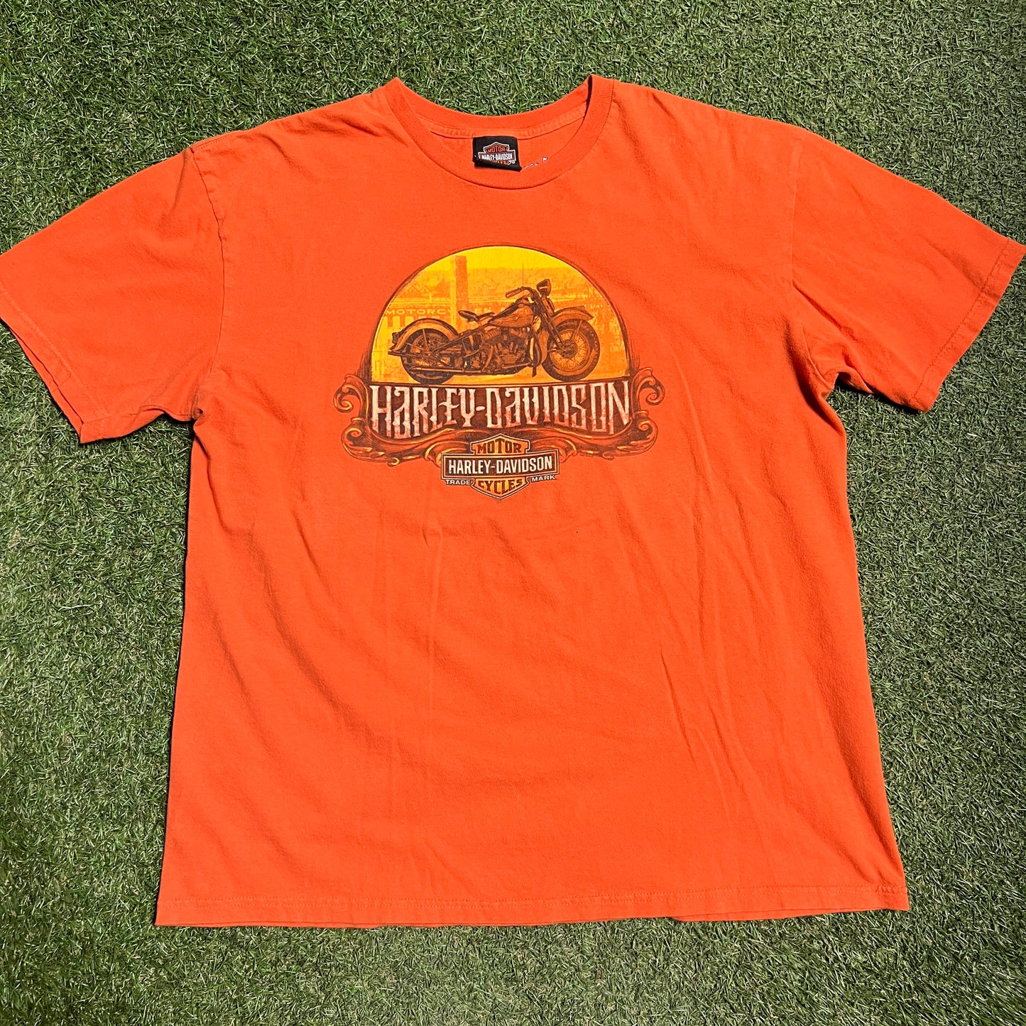 2014 Harley Davidson Captial Brussels Orange Tee Size XL USED v15148