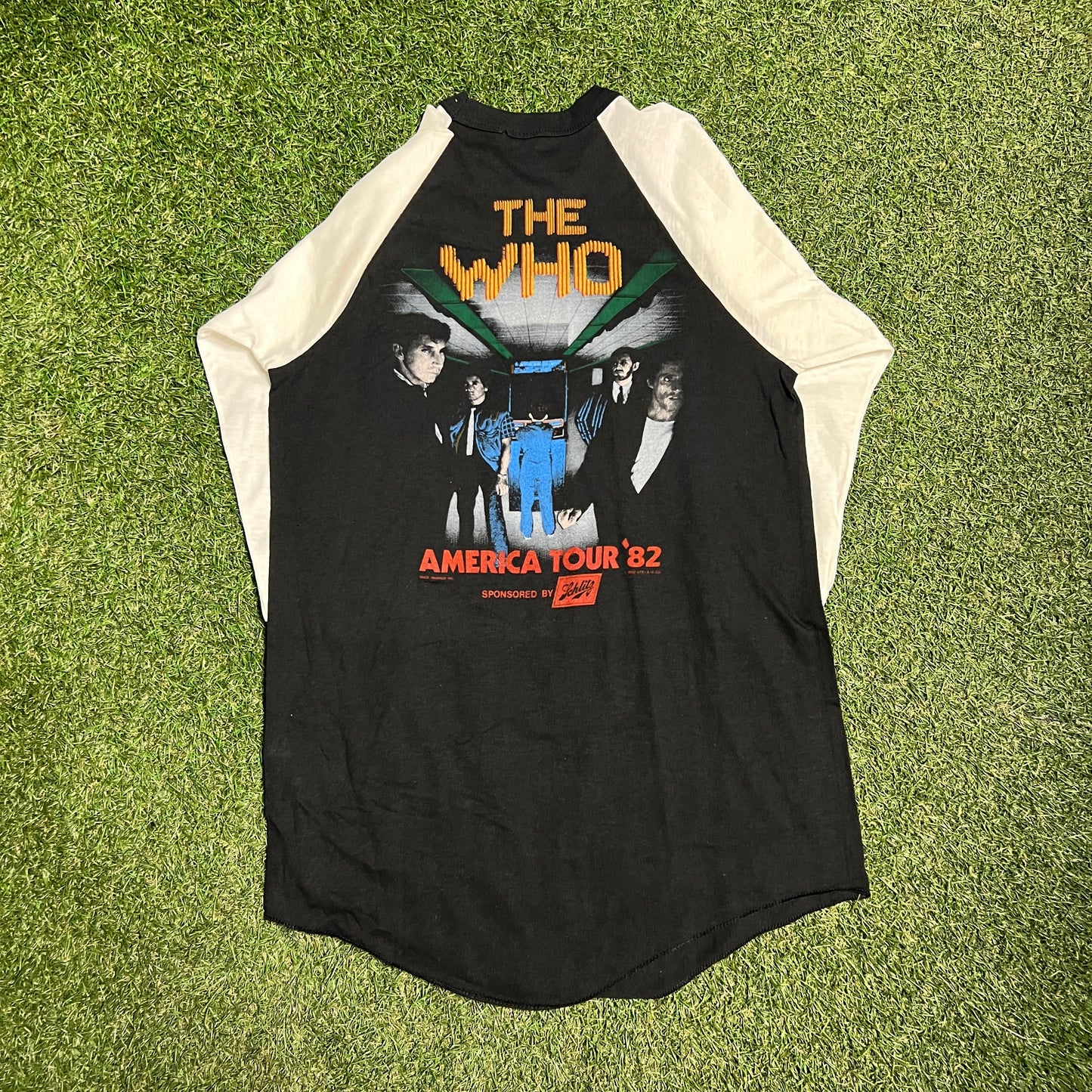 The Who 1982 America Tour Tee Size Large USED v8240
