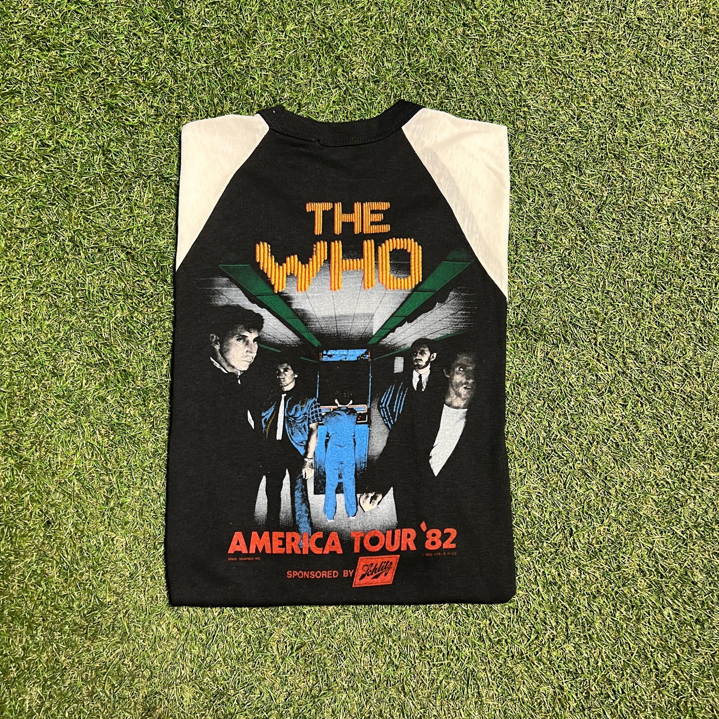 The Who 1982 America Tour Tee Size Large USED v8240