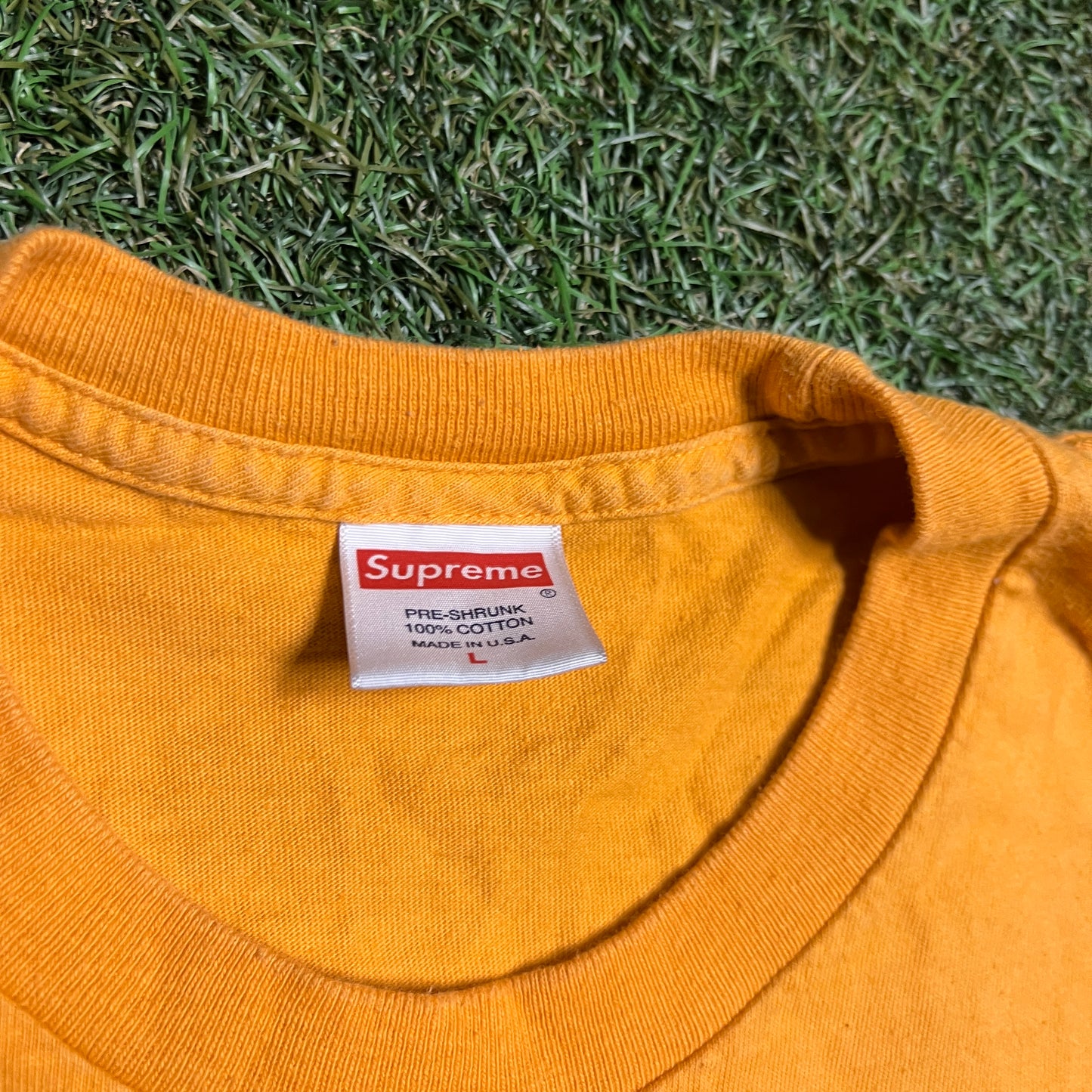 Supreme Spitfire Classic Swirl Orange Tee Size Large USED x12569