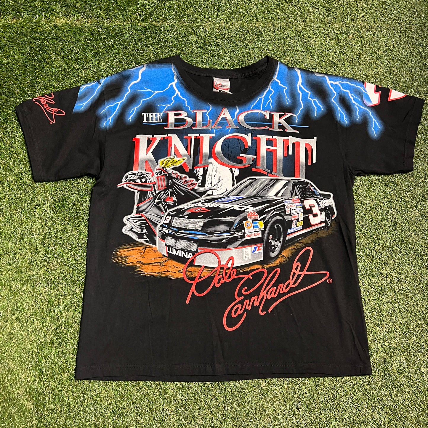 Chase Nascar Tee The Black Night Size Large NEW blue v9266