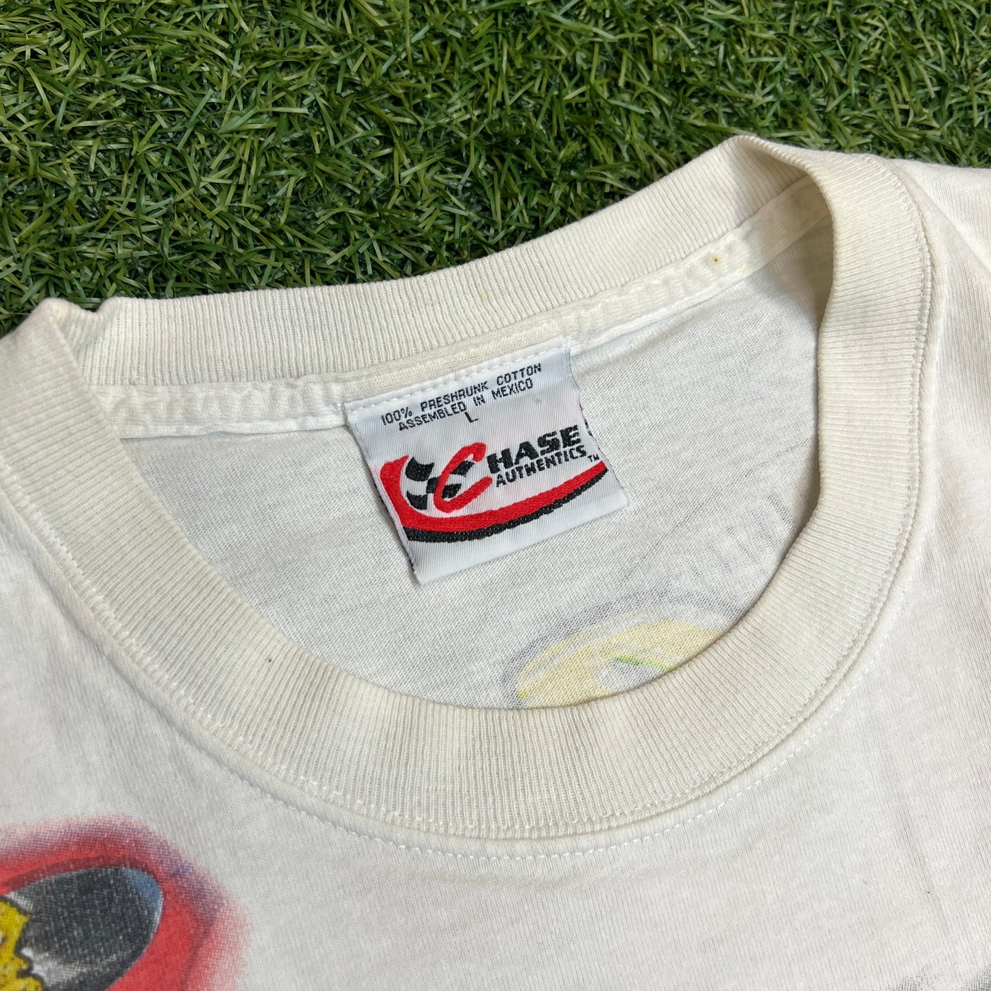 Nascar 2001 Champions Jeff Gordon All Over Print Racing Tee Size Large USED v8632