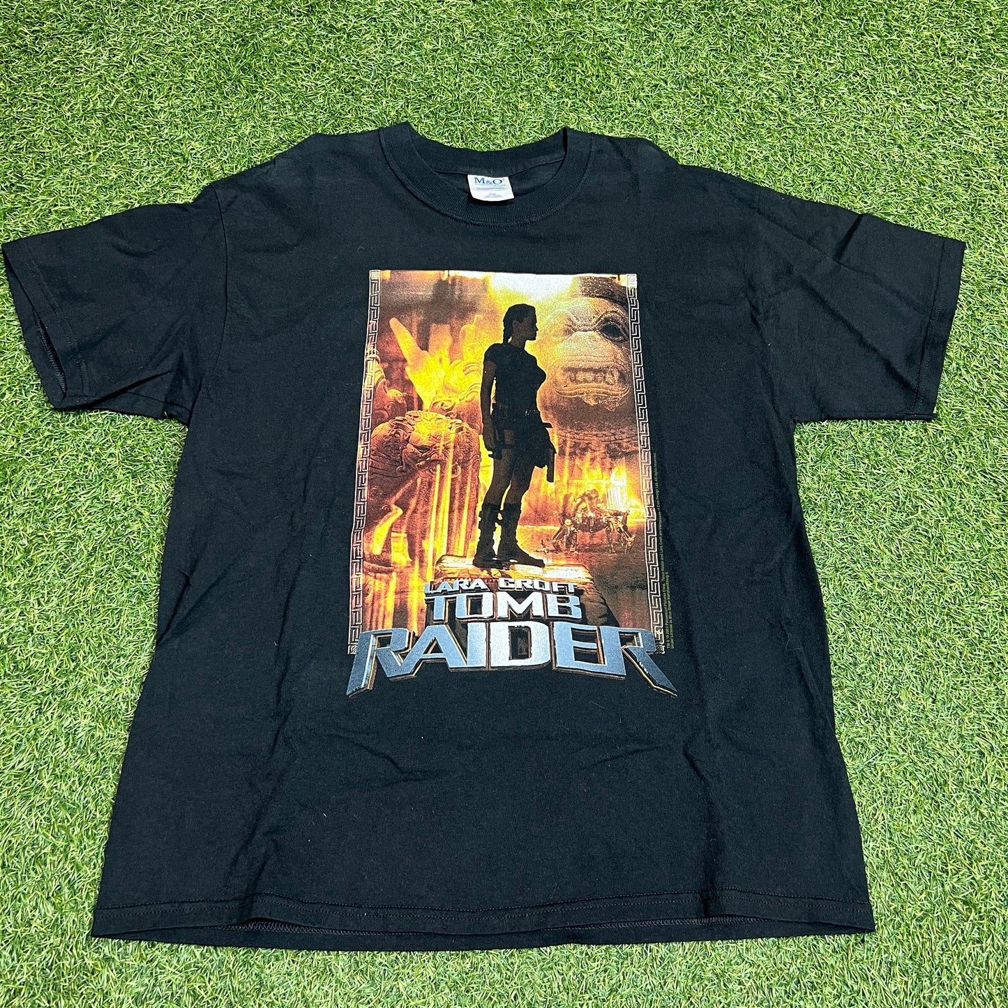 2001 Tomb Raider Lara Croft Promo Tee Size Large USED v5229