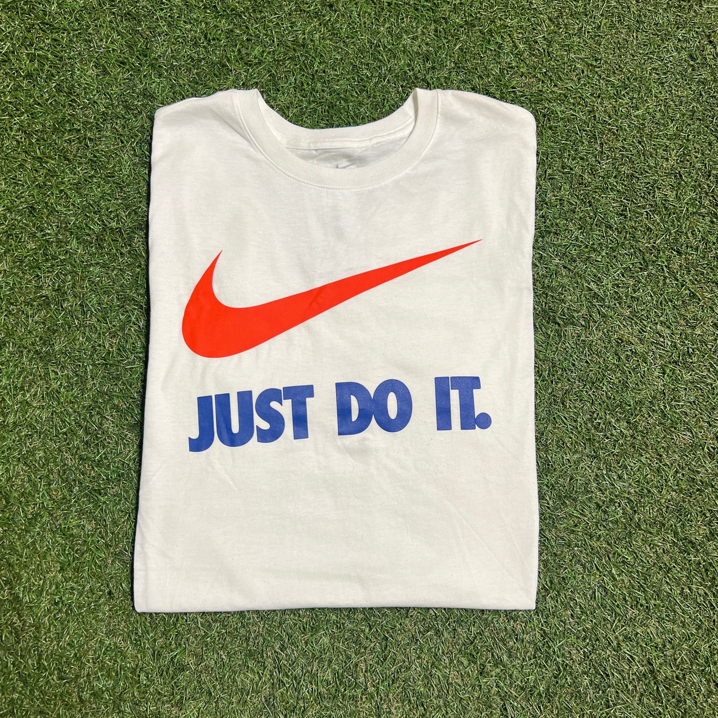 Nike Just Do It White Cotton Tee Size XL USED v13115