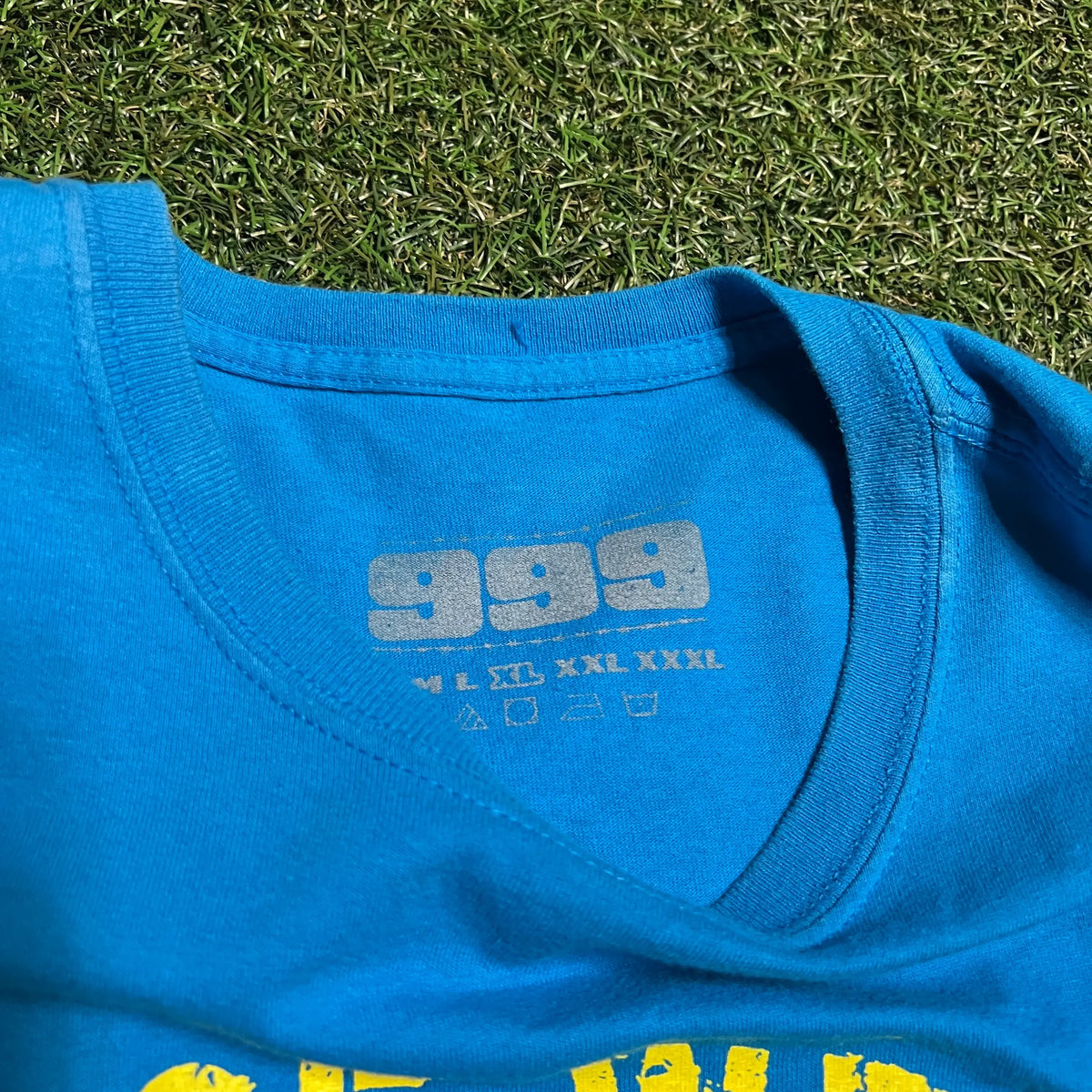 Juice wrld 999 tee blue face Size XL USED x8610