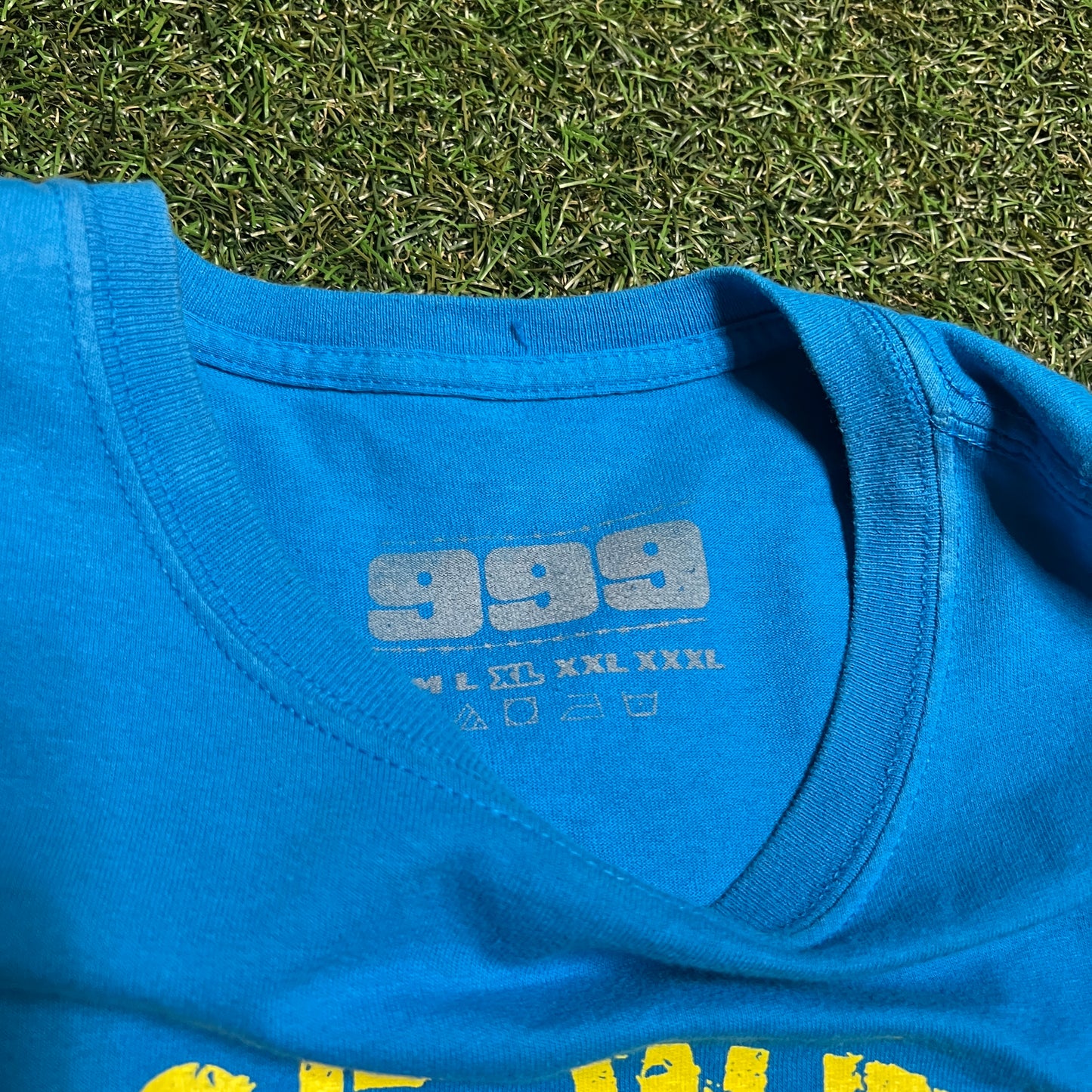 Juice wrld 999 tee blue face Size XL USED x8610