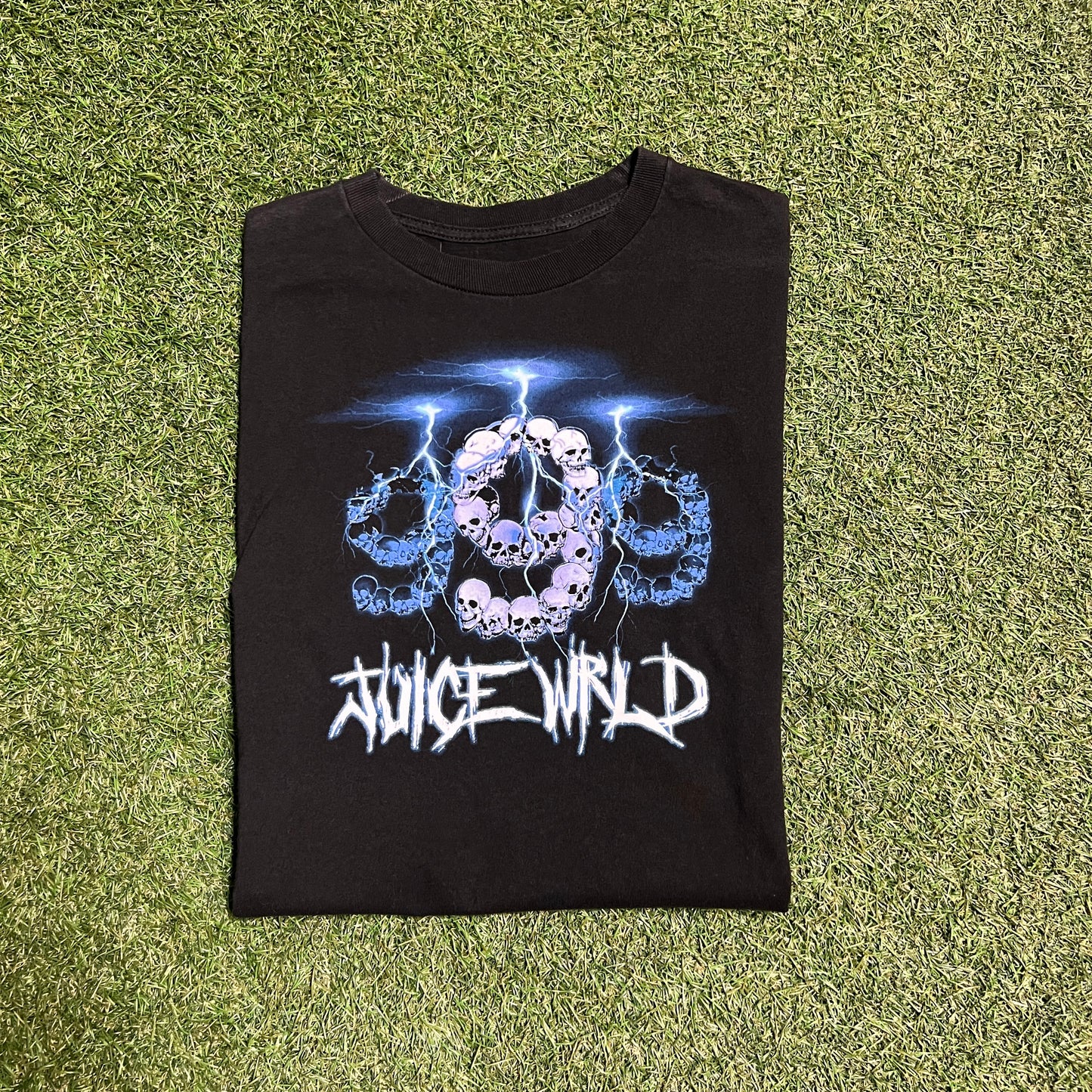 Juice Wrld 999 Vanity Black Tee Size Medium USED x10276