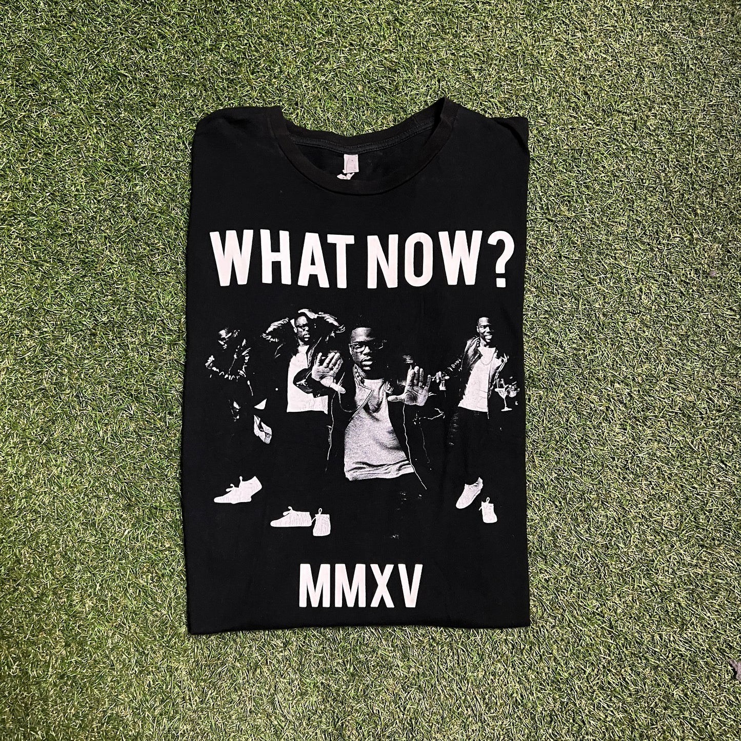 Kevin Hart What Now ? Tour 2015 Black Tee Size Large USED v13027