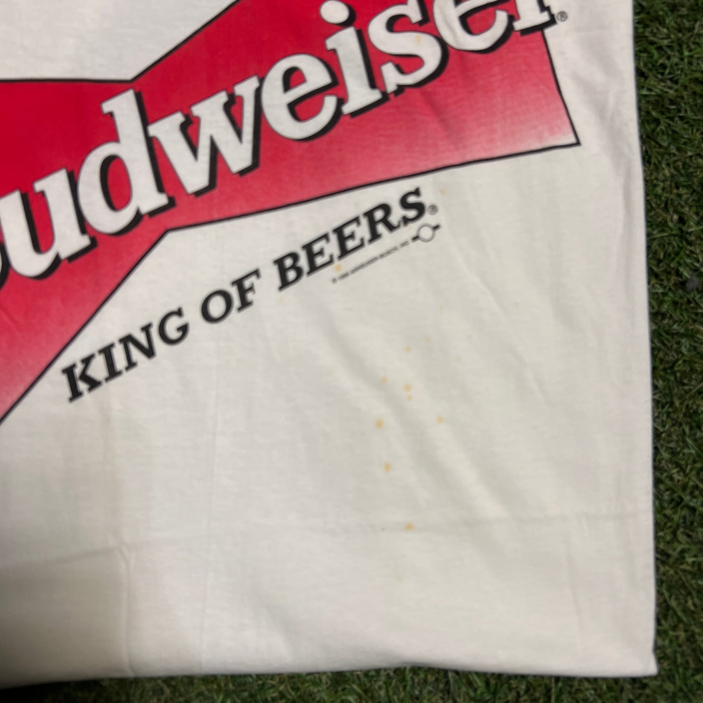 King of bud beer 1996 Tee Size XL NEW v1184