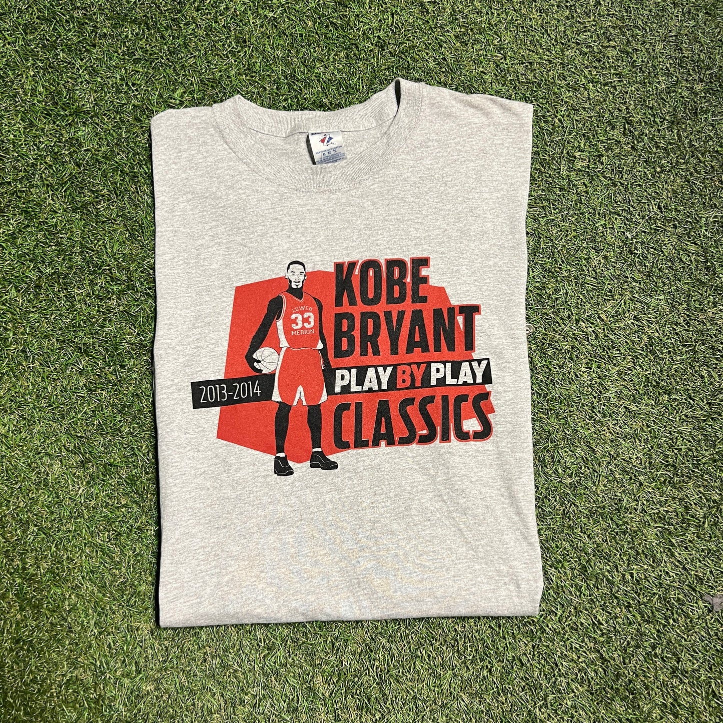 Kobe Bryant play by play classics 2014 tee Size XL USED v4711