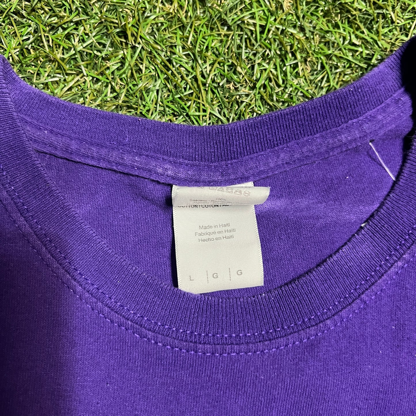 Martin Luther King Civil Rights Purple Tee 2000's Size Large USED v11954