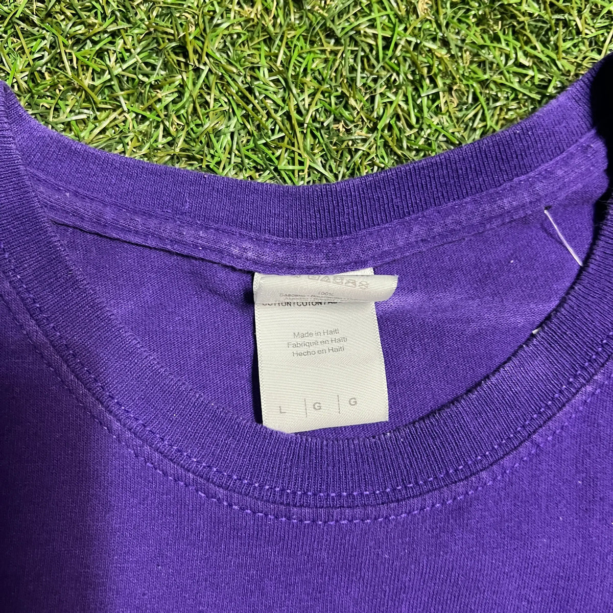 Martin Luther King Civil Rights Purple Tee 2000's Size Large USED v11954