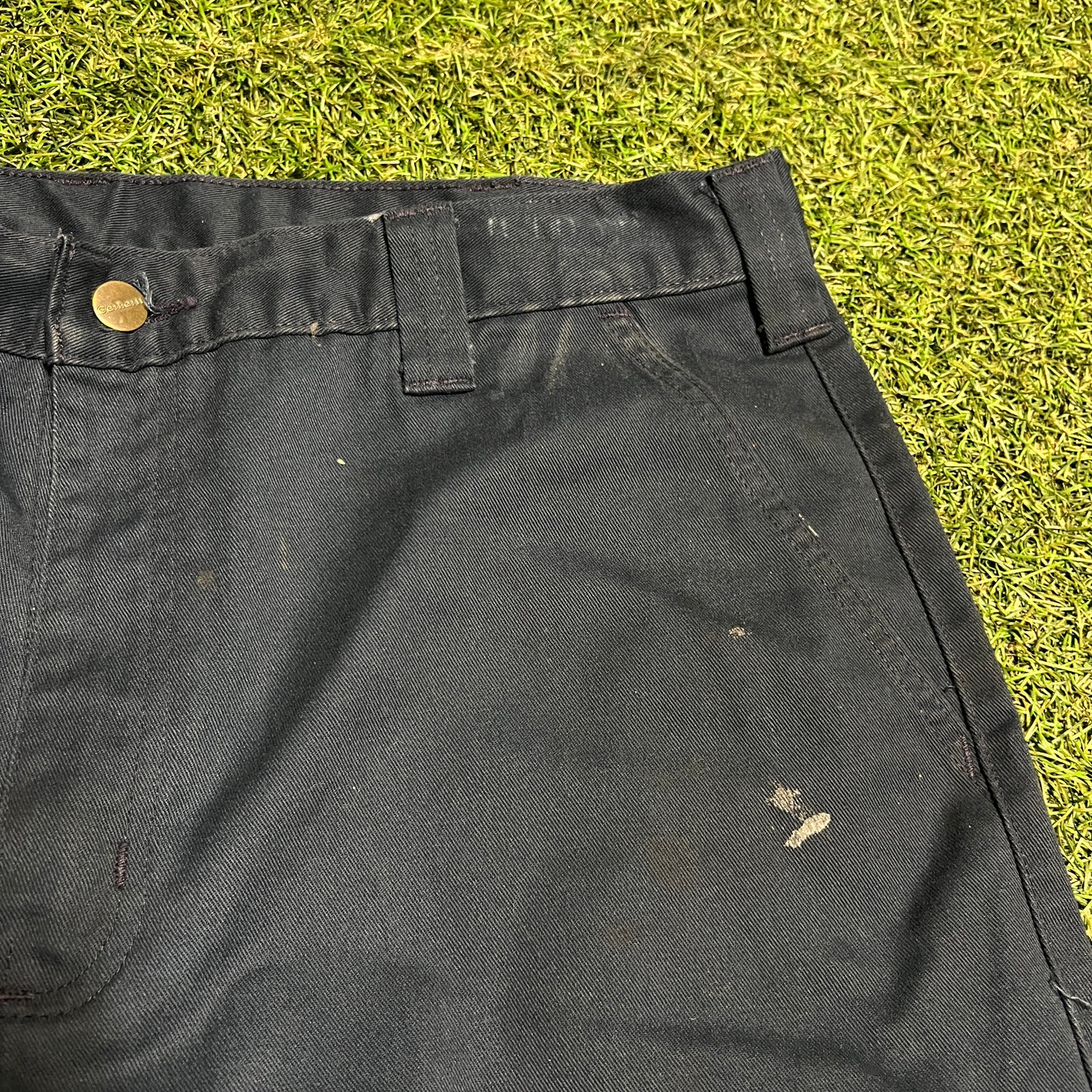 Carhartt Navy Blue Work Pants Size 38x30 USED V10802