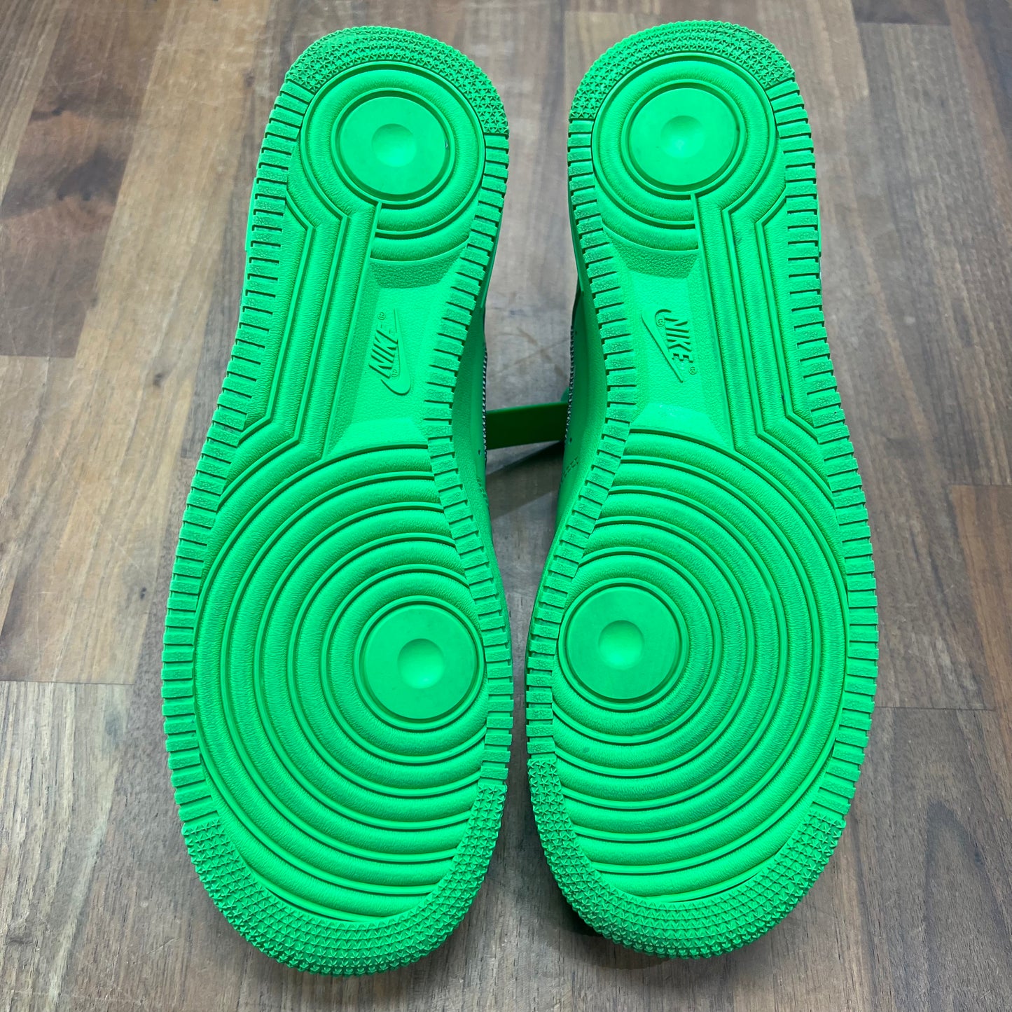 Nike Air Force One Off White Brooklyn Green Size 11 USED s16032