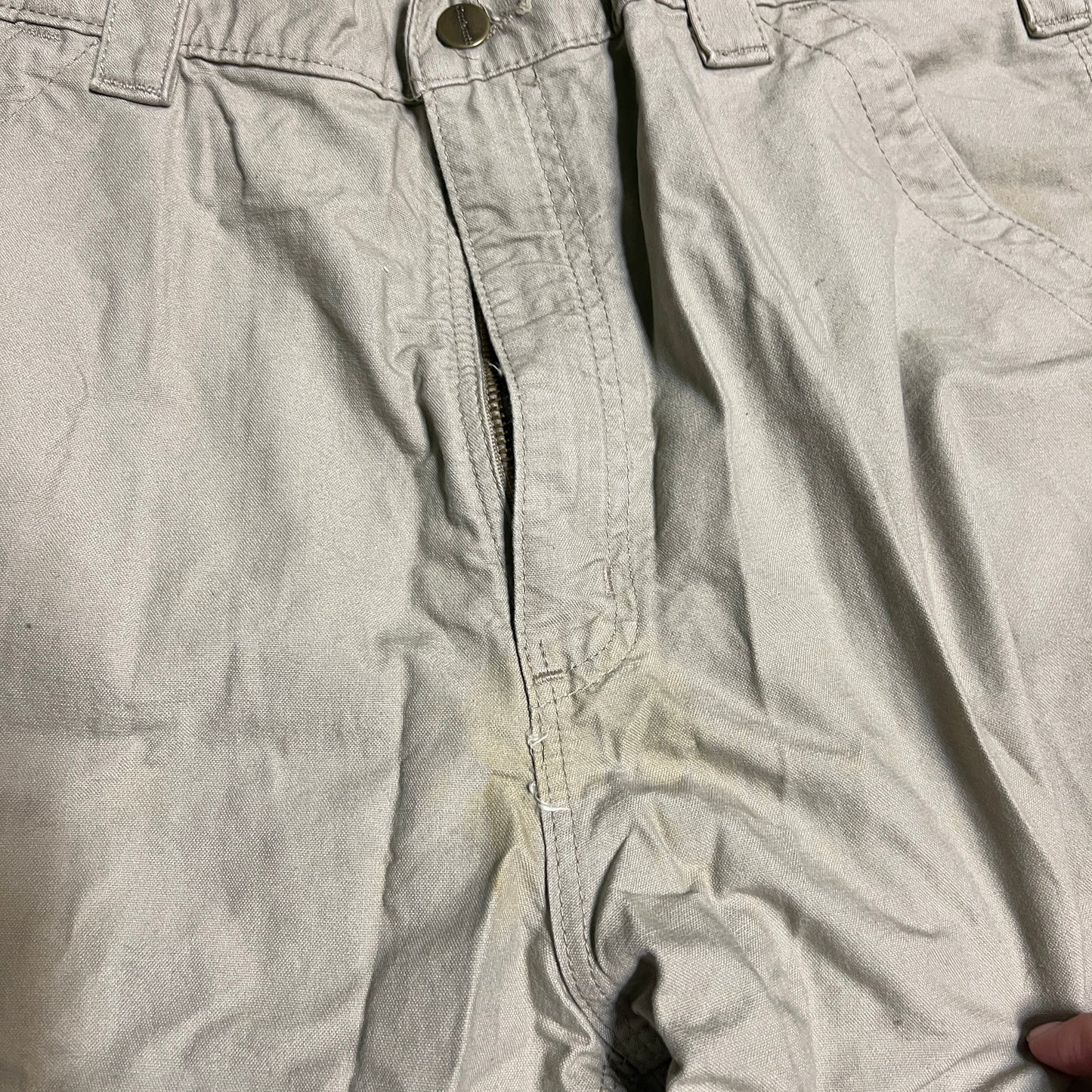 Carhartt Tan Work Pants Size 36x32 USED v10705