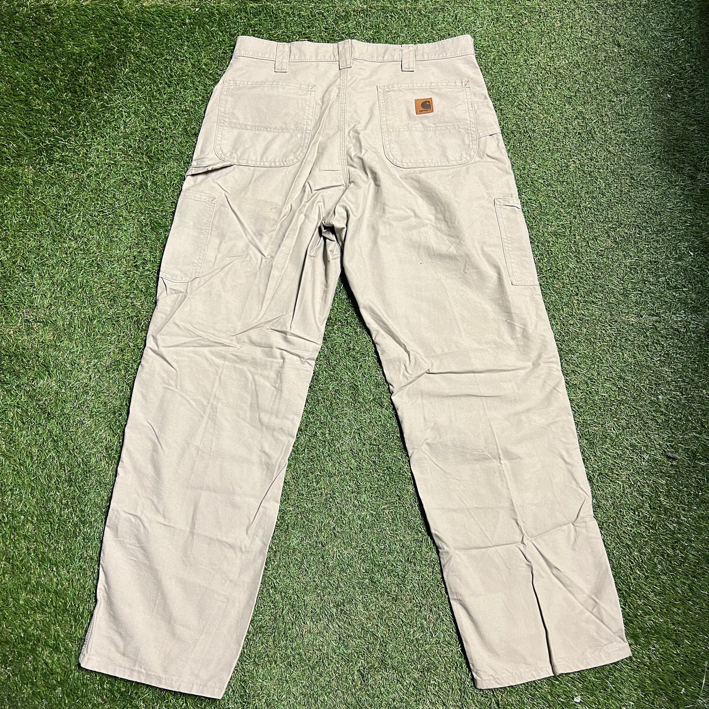 Carhartt Tan Work Pants Size 36x32 USED v10705