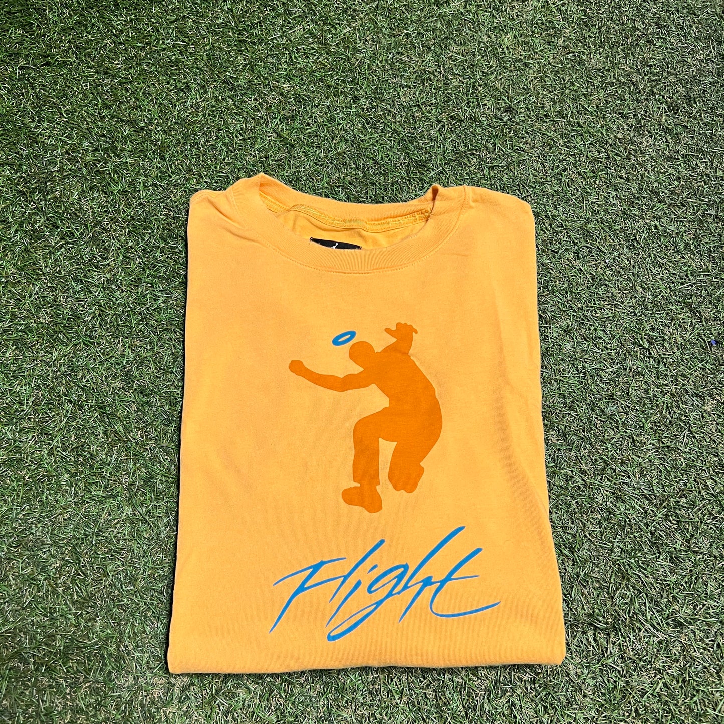 Jordan X Union Middle Logos Orange Tee Size XL USED x12582