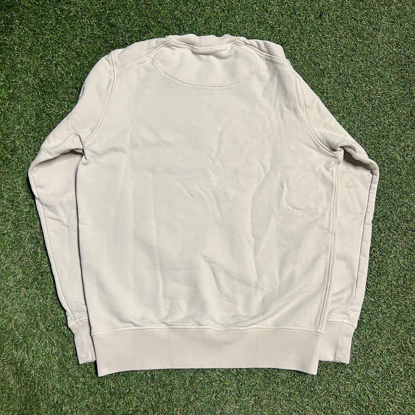 Stone Island Basic Light Cream Crewneck Size Small USED x12626