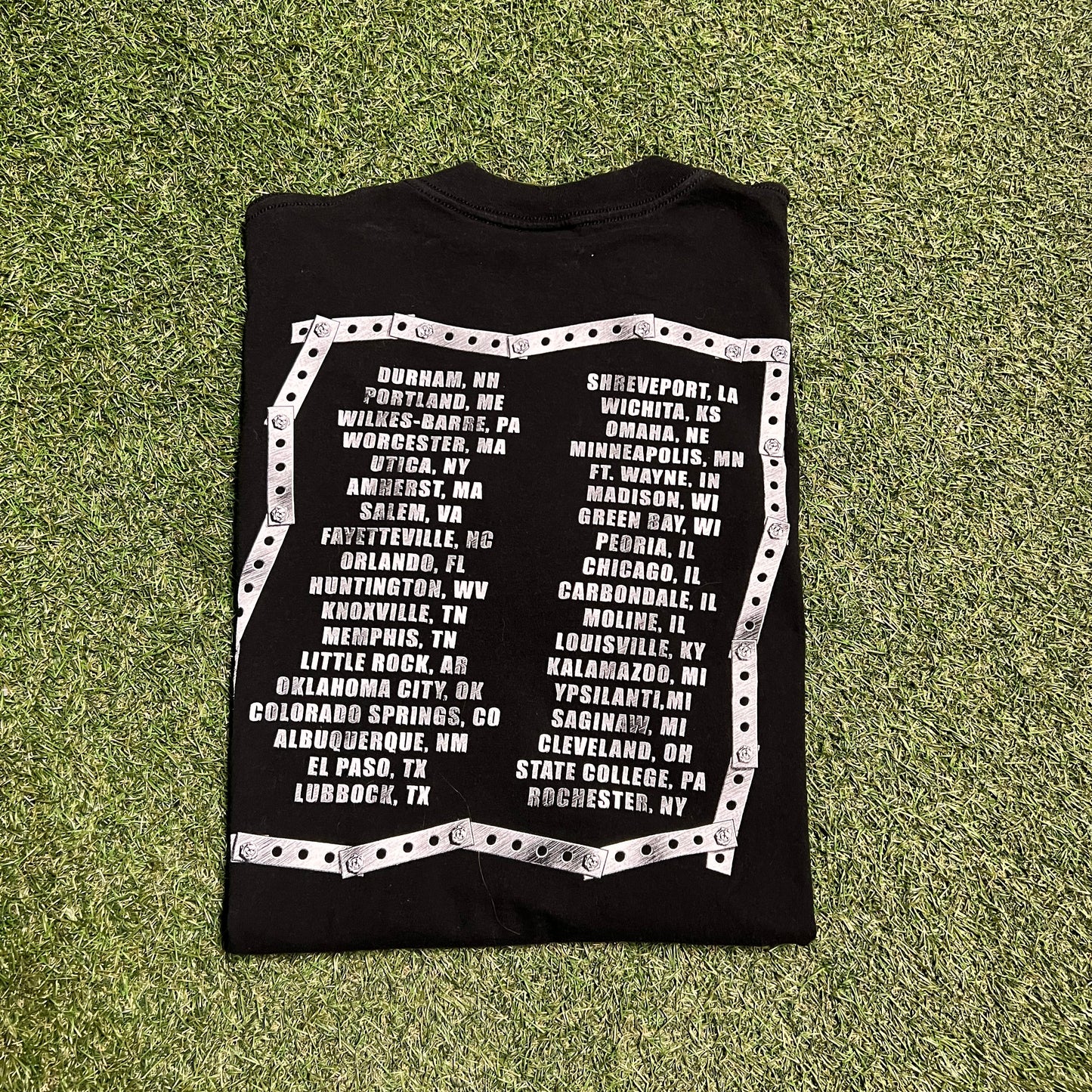 Staind 2003 Tour Gaint Tag Black Tee Size XL USED v13271