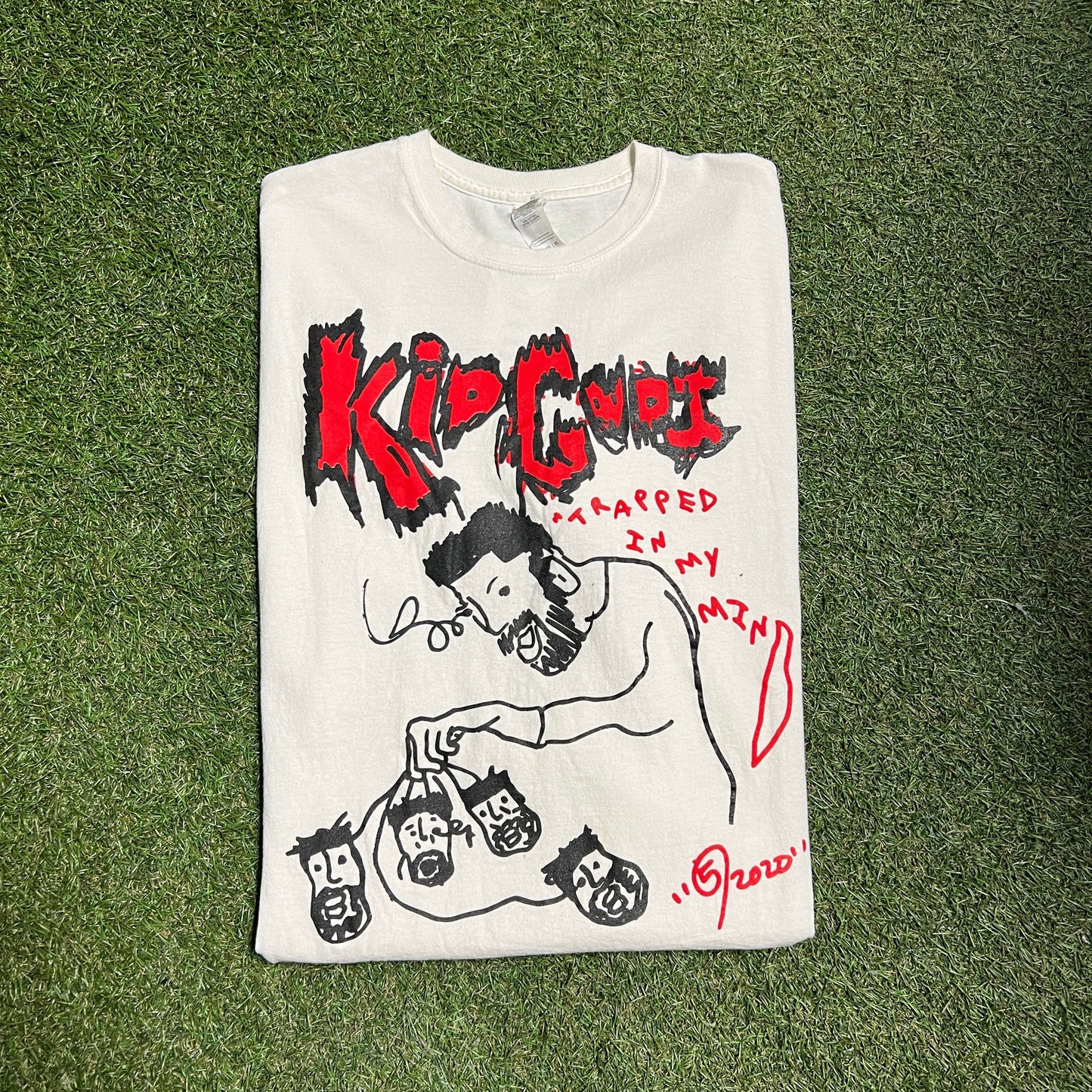 5am Kid Cudi What Happened In My Mind Tee White Size XXL Used V6697