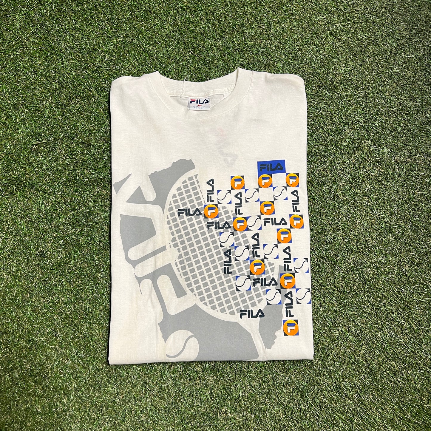 Fila Tennis DS 9190s Tee Size Medium fits like XL NEW