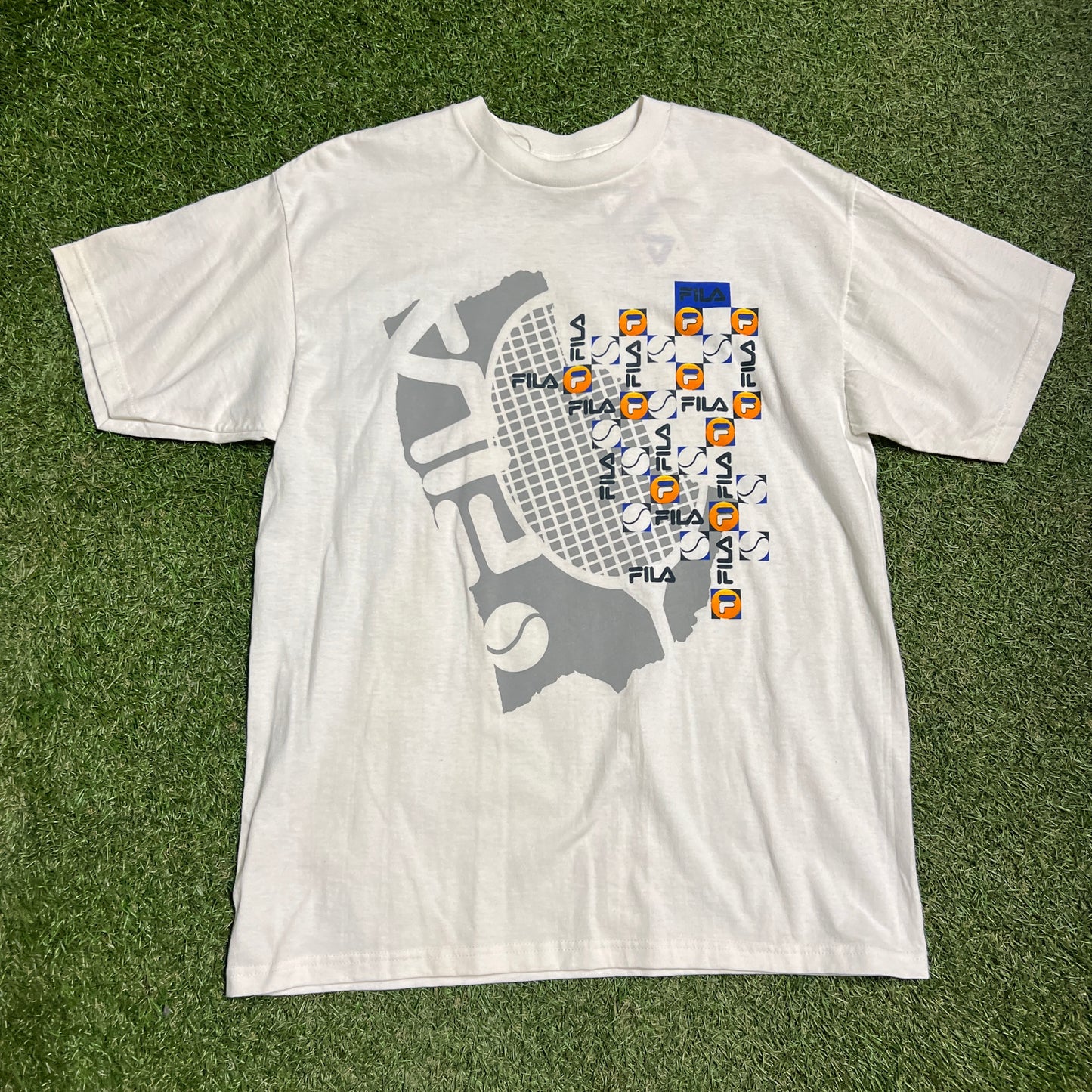Fila Tennis DS 9190s Tee Size Medium fits like XL NEW