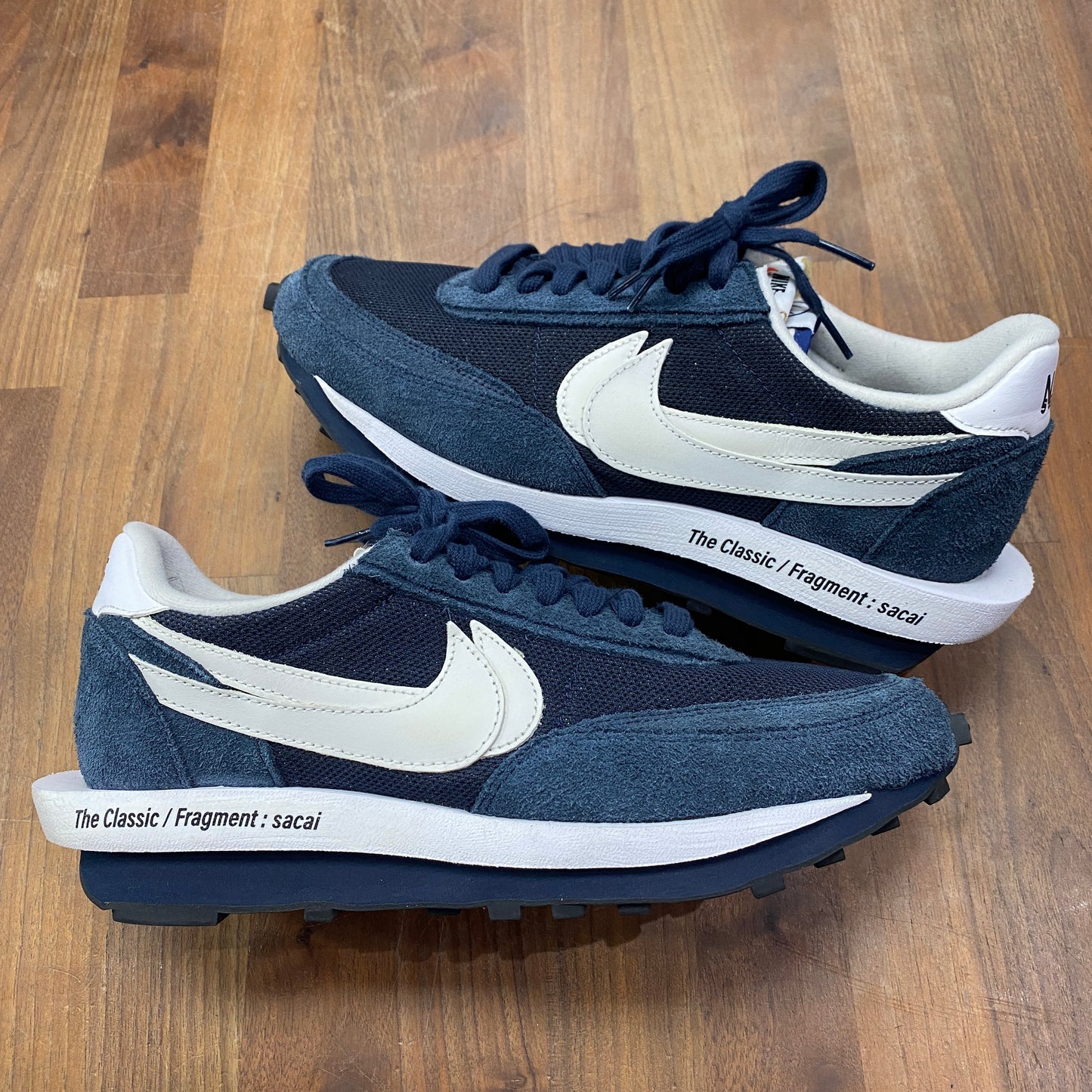 Nike LD Waffle SF sacai Fragment Blue Void Size 10.5 USED s14610