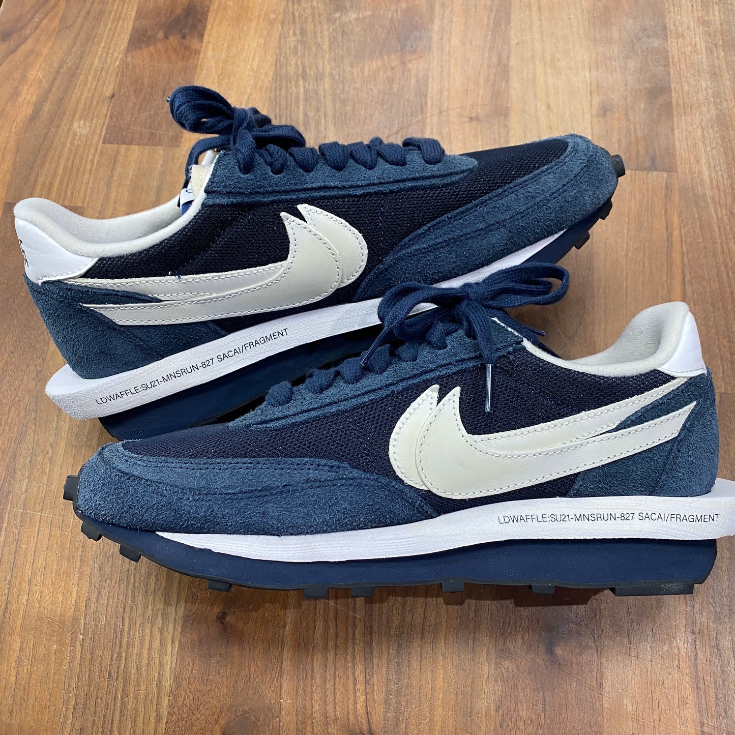 Nike LD Waffle SF sacai Fragment Blue Void Size 10.5 USED s14610