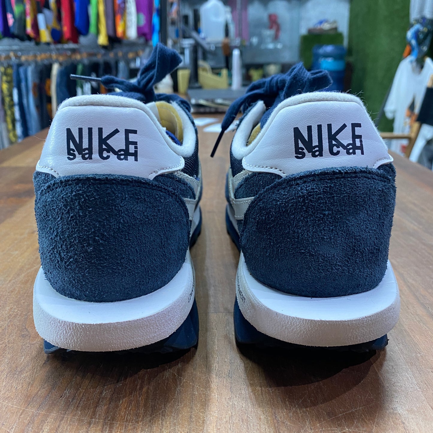 Nike LD Waffle SF sacai Fragment Blue Void Size 10.5 USED s14610